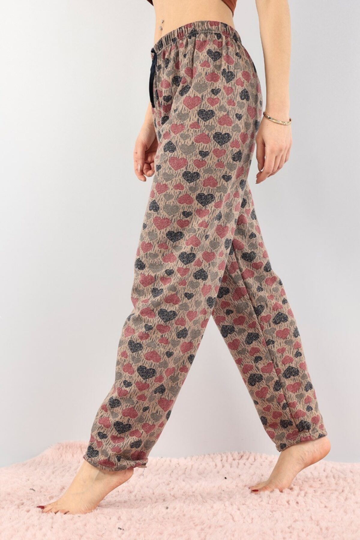 Afilva Kadın Vizon Rahat Kalıp Pijama Altı