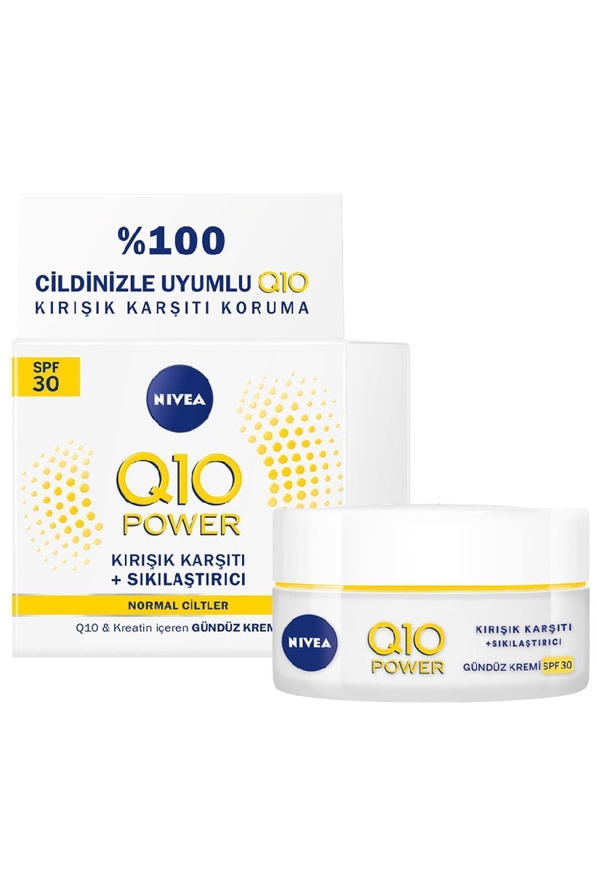 Nivea Q10plus Yüksek Güneş Korumalı Kırışık Karşıtı Gündüz Bakım Kremi Spf30 50 ml