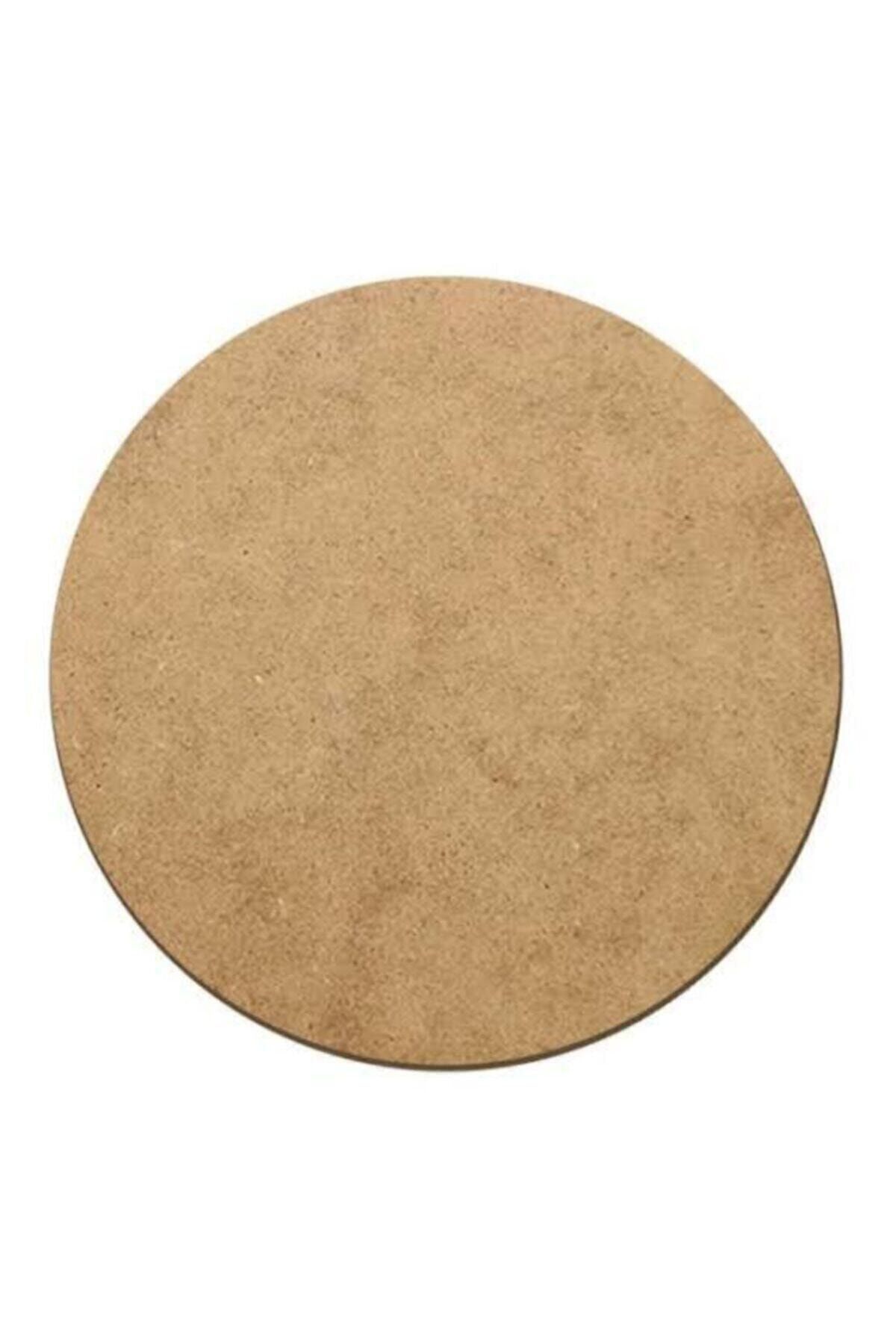Ahşap Supla Levha 12 Adet 3 Mm Ham Mdf 33 Cm Çap Yuvarlak Servis Altı Supla