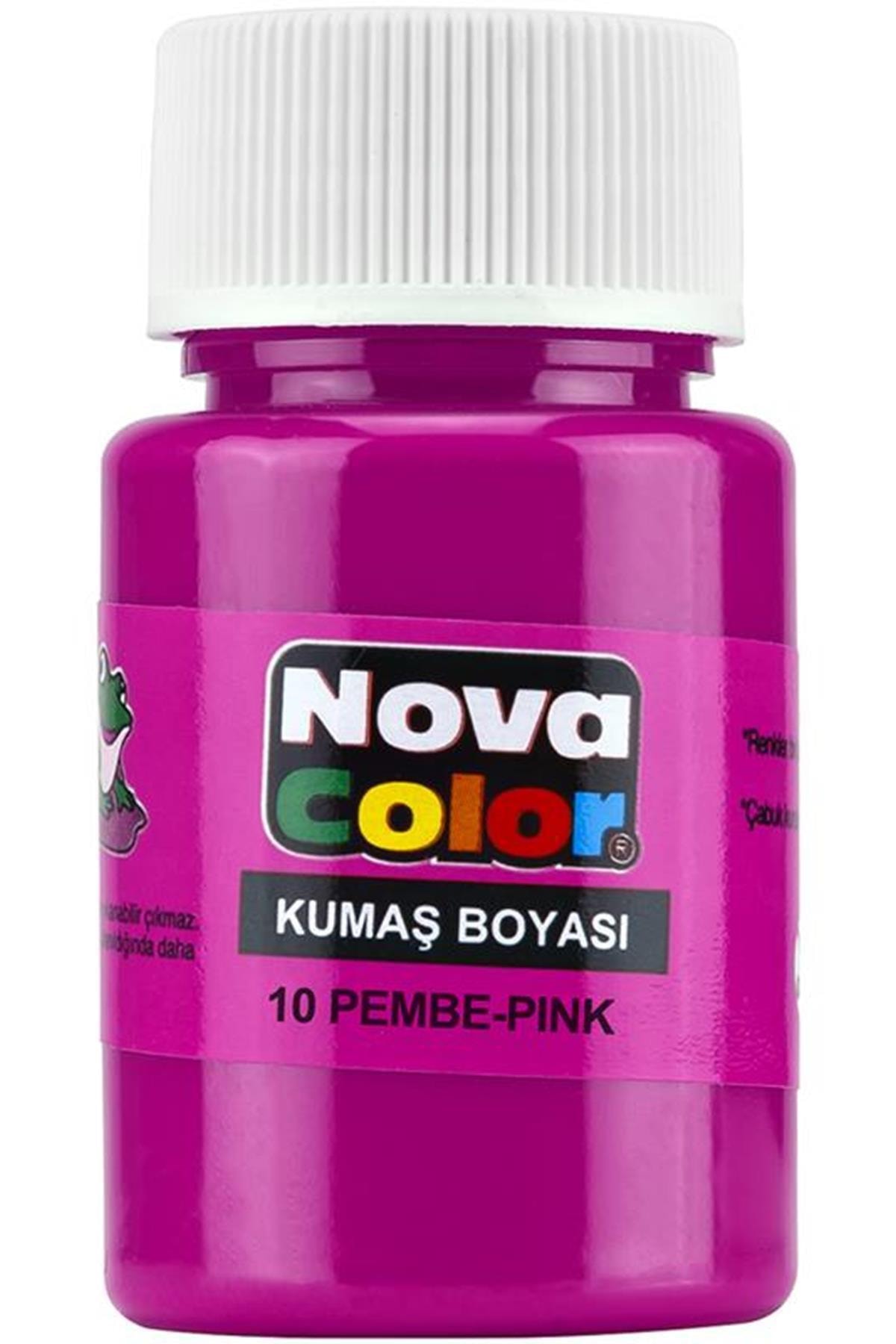 Nova Color Kumaş Boyası Pembe 12 Li Kutu Nc-168