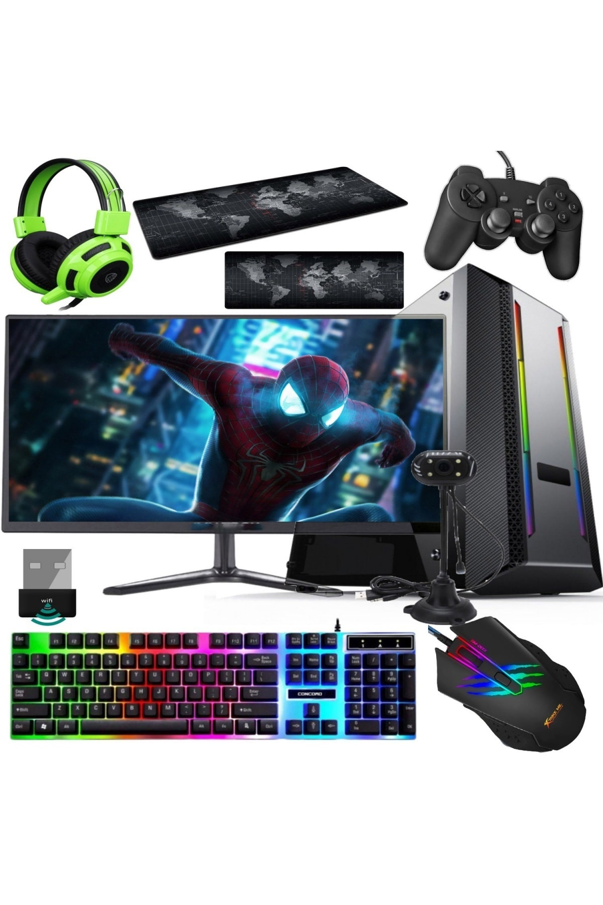 JTECH A10-9630 3.30ghz 8gb 1tb+240ssd R7 240 4gb 128bit E.kartı 20\