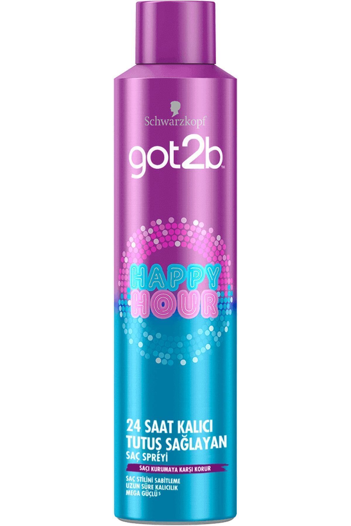 Got2B Marka: Happy Hour 24 Saat Kalıcı Tutuş Sağlayan Saç Spreyi 300 Ml Kategori: Saç Spreyi