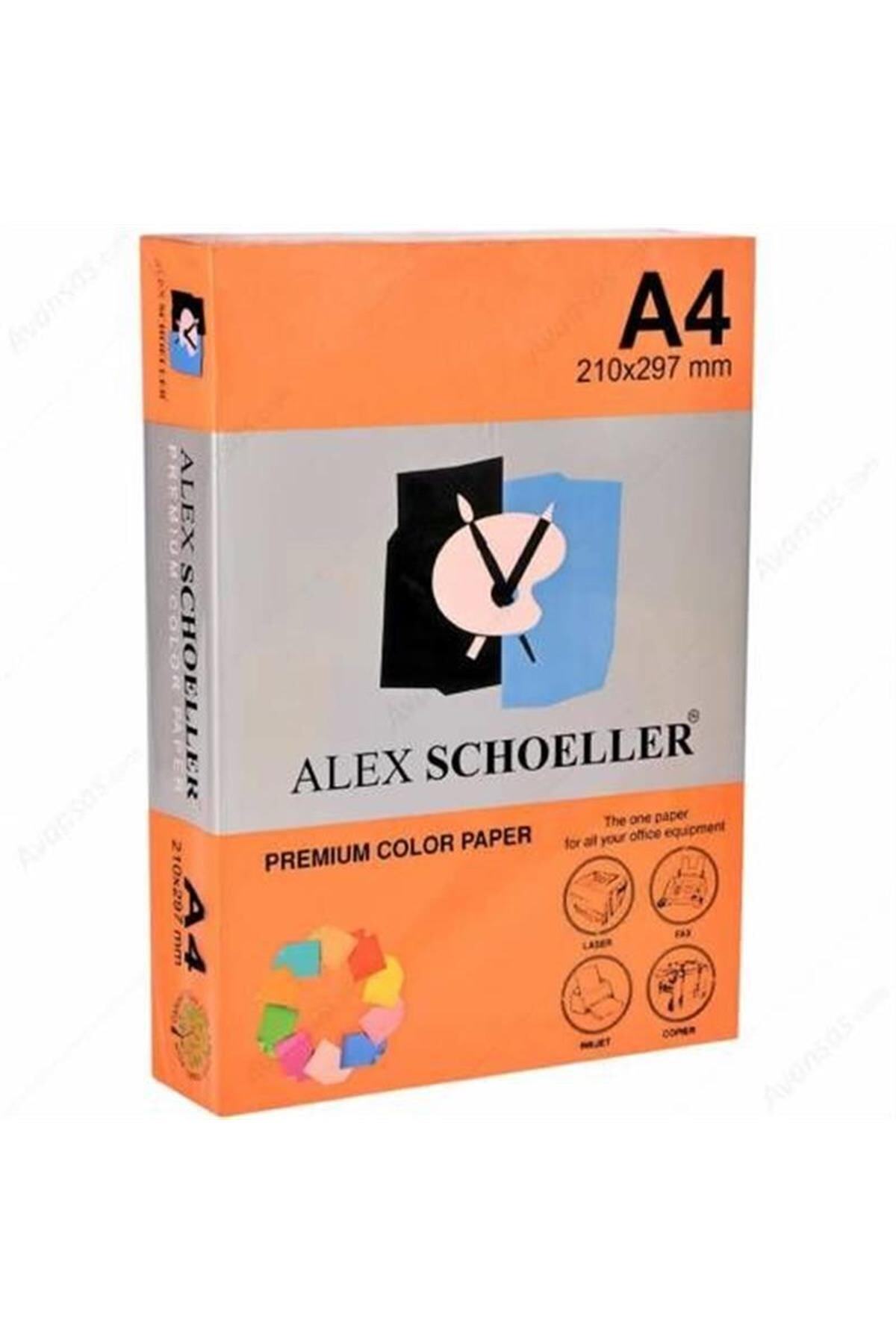 Alex Schoeller A4 Turuncu Fotokopi Kağıdı 500 Lü Alx-640