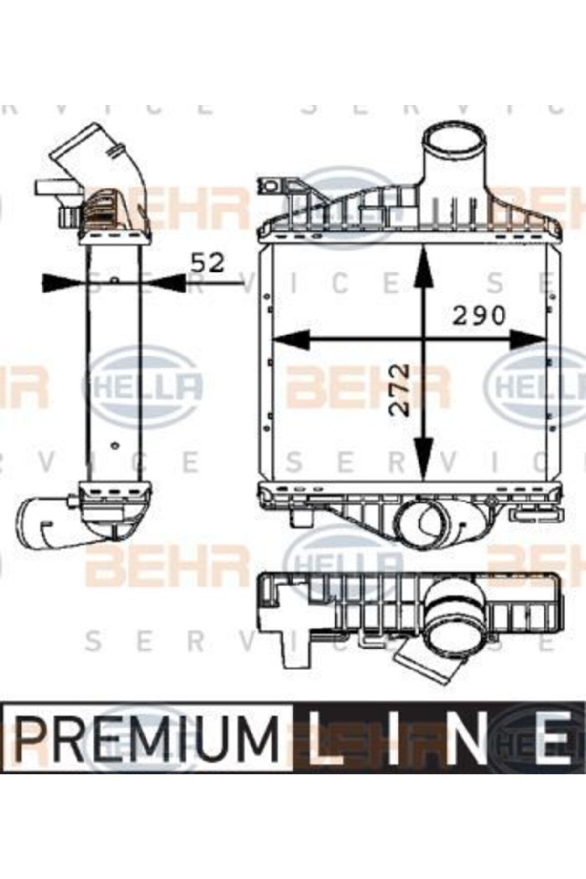 ÖZGÜÇYEDEK Turbosarj Radyatoru V-class W638/2 9603 Vıto W638 9703