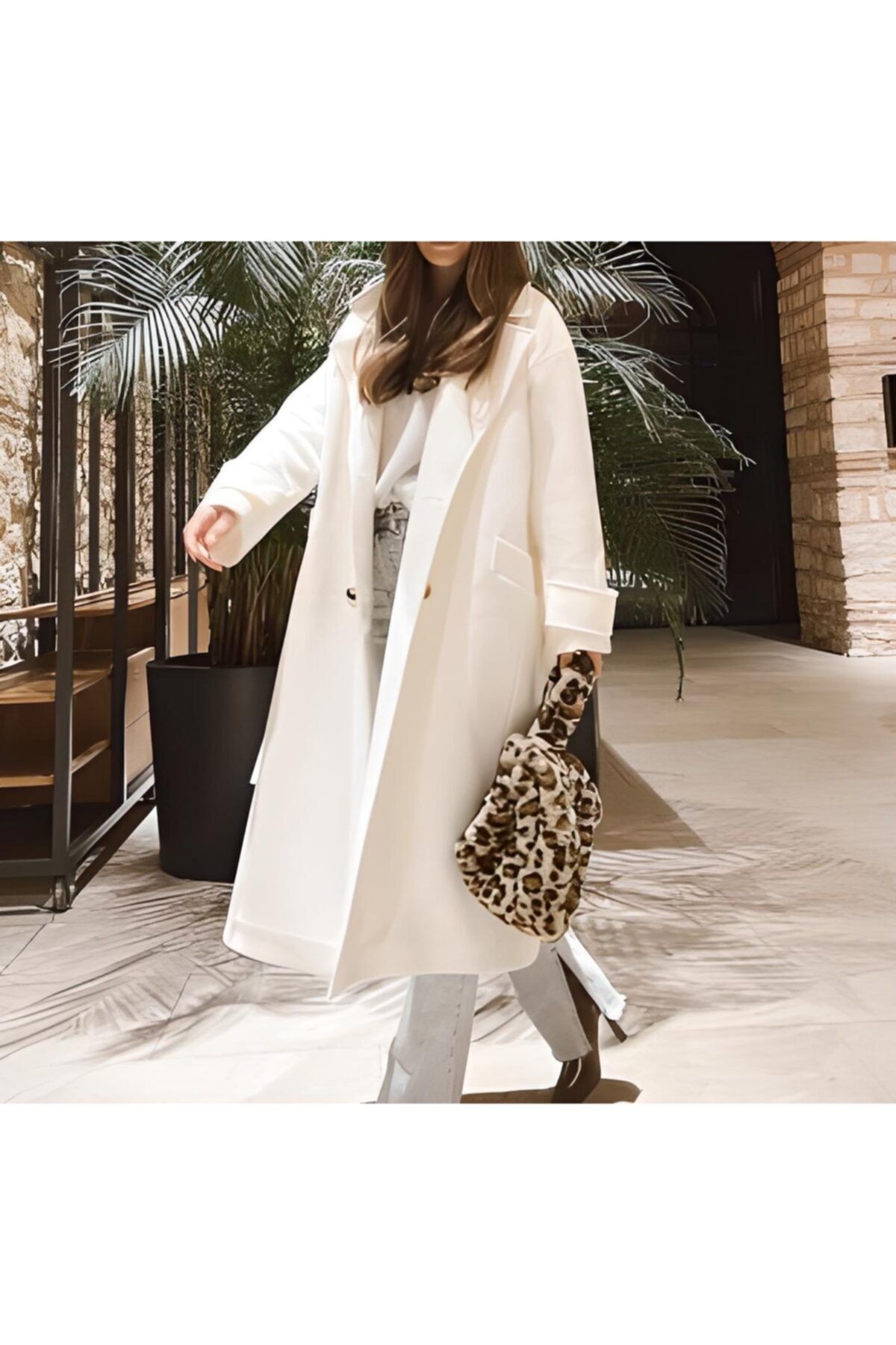 hot fashions Kadın Ekru Kaban