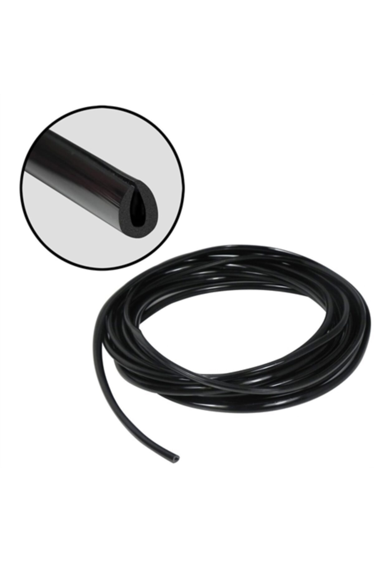 ModaCar 7 mm U Tipi Siyah Geçmeli Kapı Bagaj Koruyucu Şerit 3 metre 427827 Uyumlu