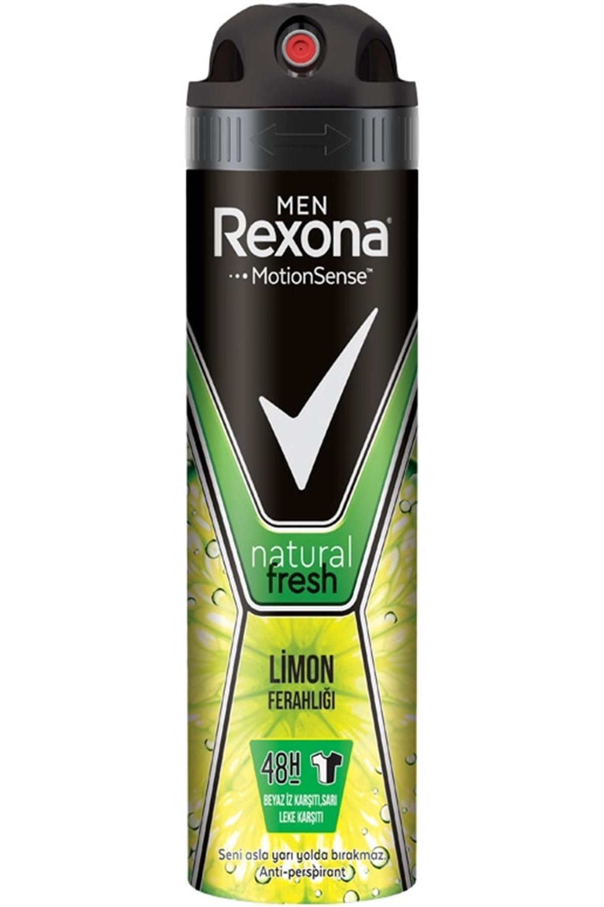 Rexona Men Natural Fresh Limon Ferahlığı Erkek Deodorant Sprey 150 Ml