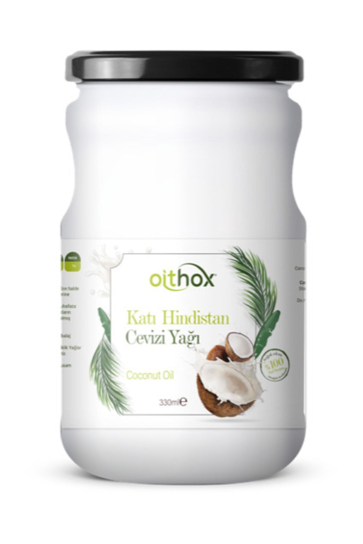 Oithox Soğuk Sıkım Katı Hindistan Cevizi Yağı 330 Ml