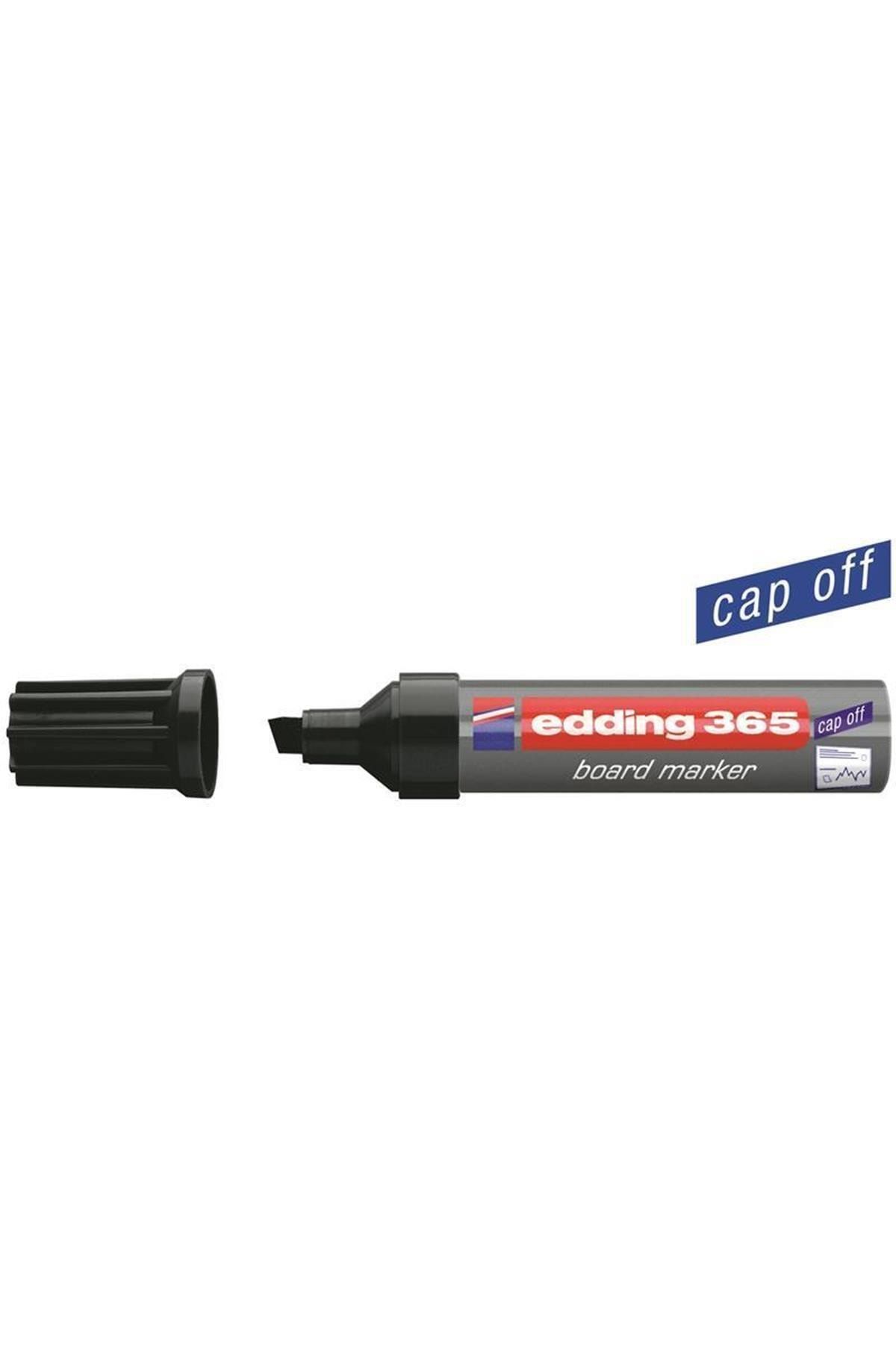 Edding 365 Kalın Kesik Uç Siyah Tahta Kalemi