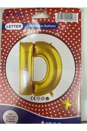 Helyum Balon D Harfi 34*76cm Image 0