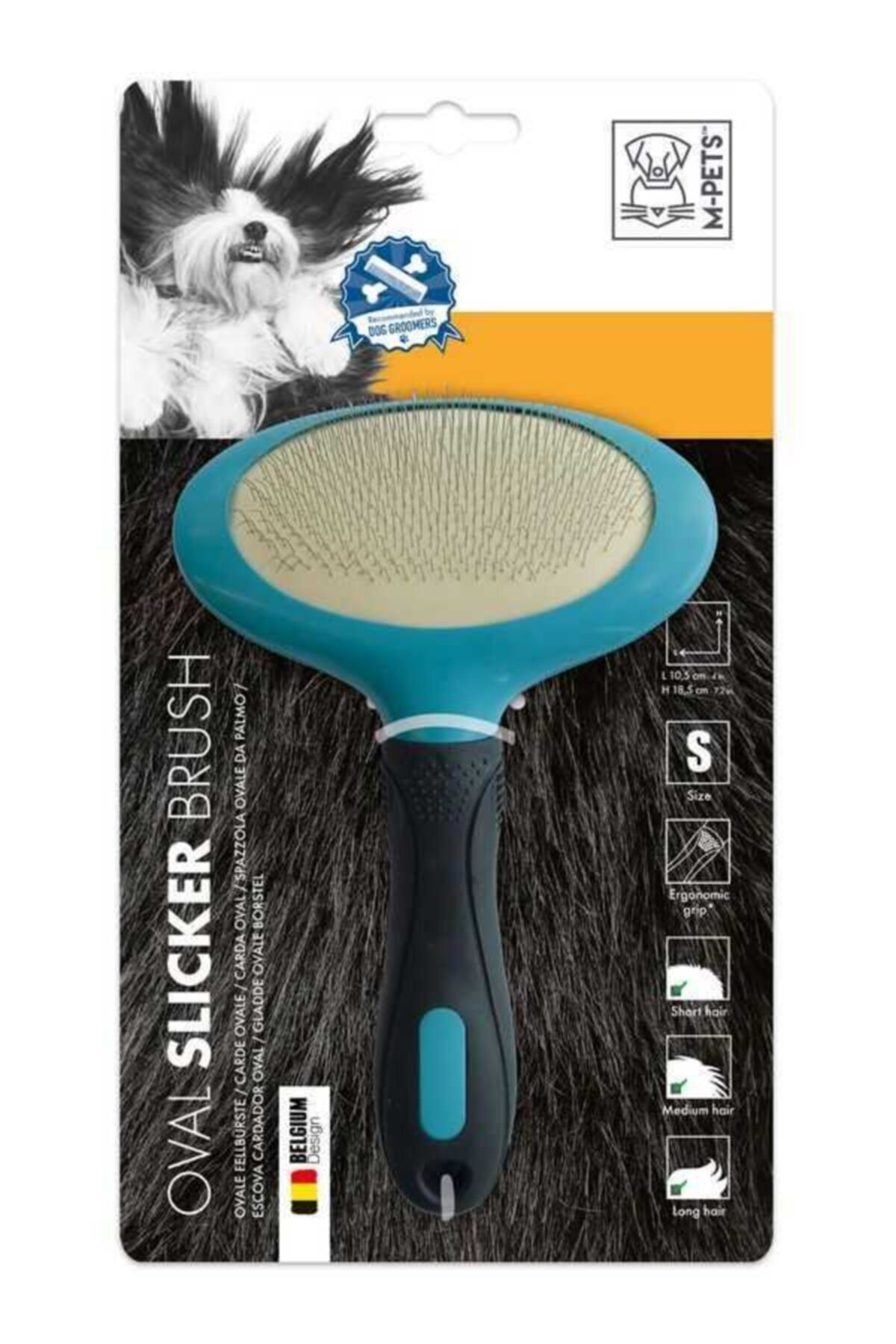 MPETS Köpekler Için Ince Telli Oval Fırça S