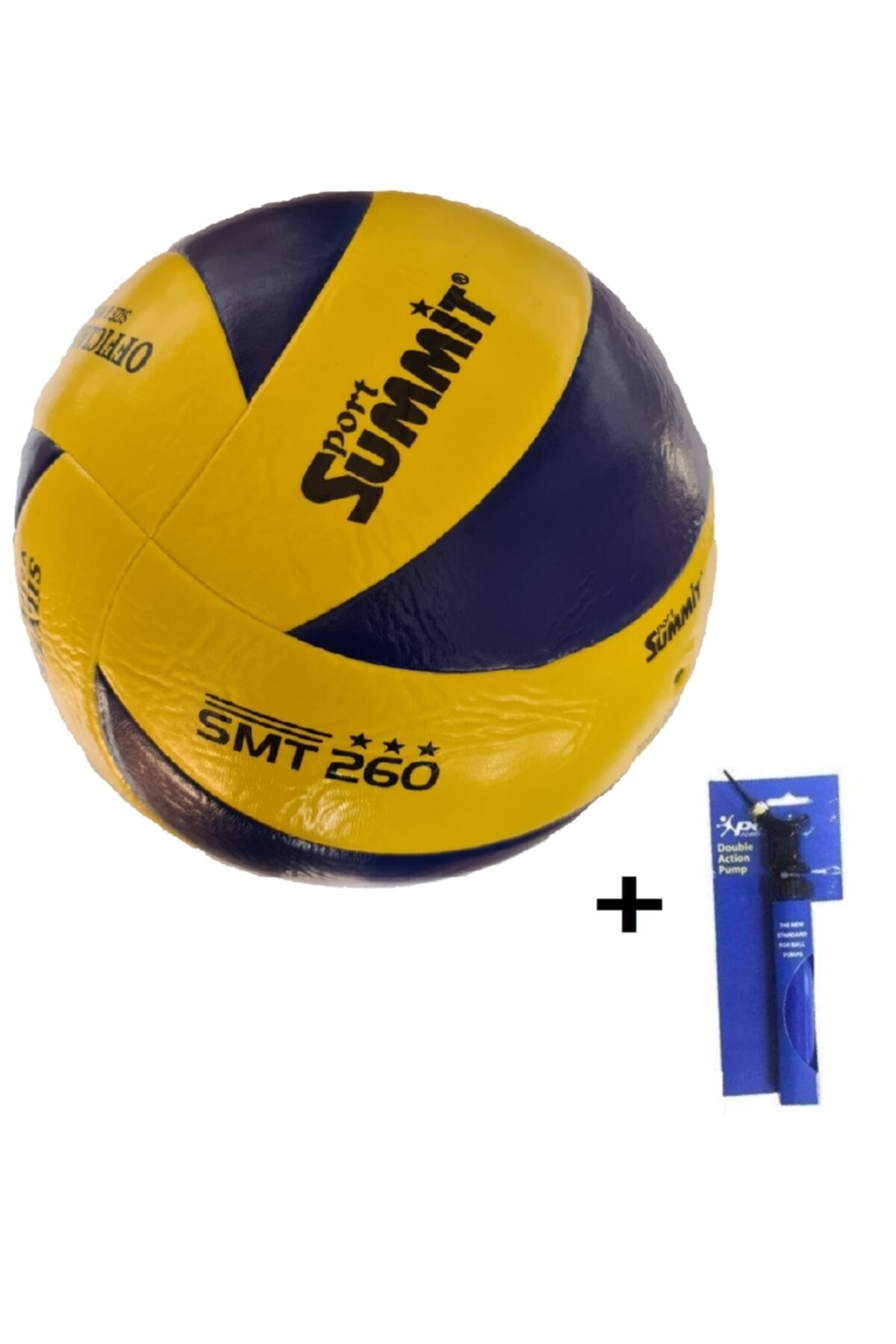 Summit Smt 260 Voleybol Topu Soft Yapıştırma Poliüretan 3 Astar Deri (nizami Ölçülerde) + Pompa