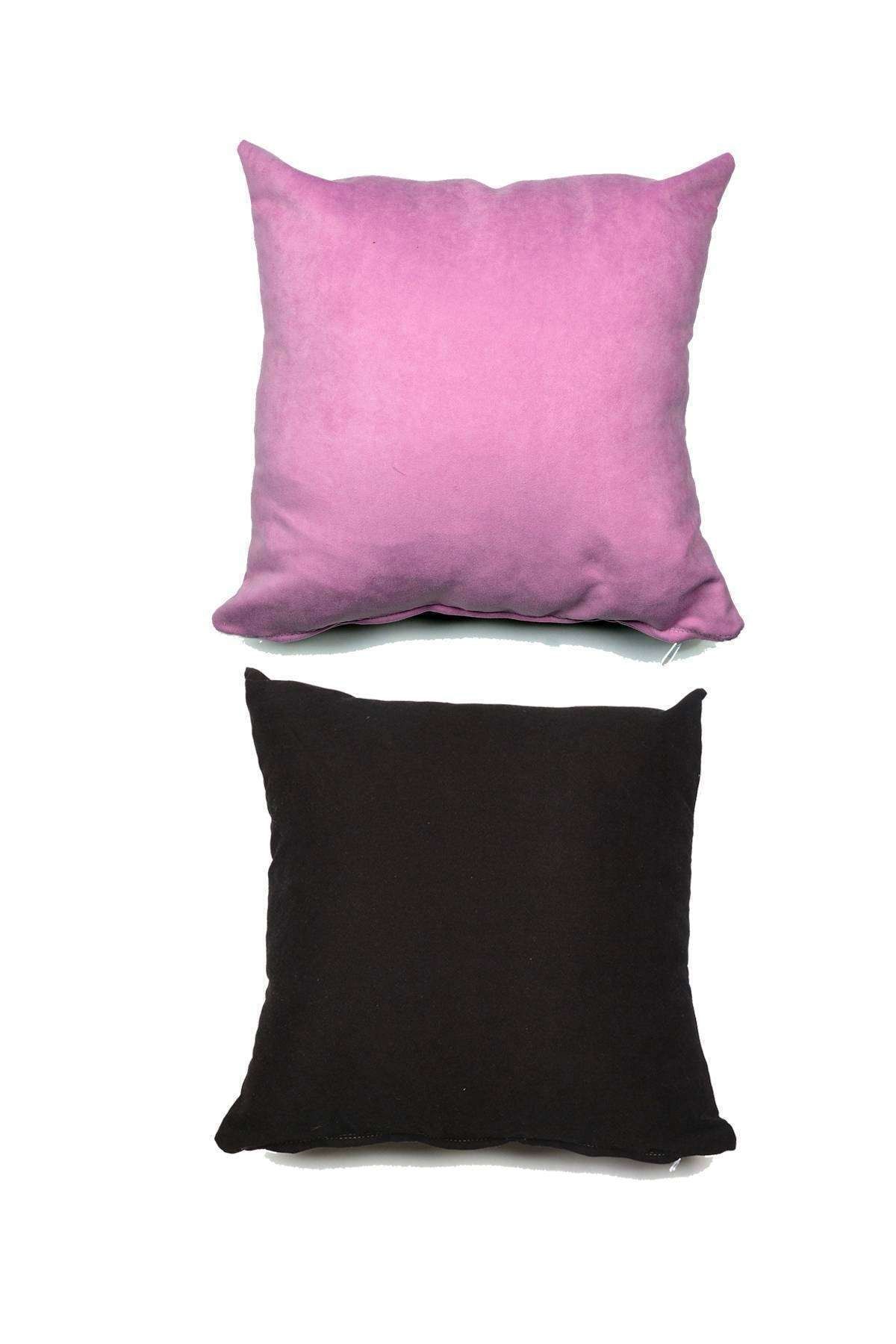Royaleks 2 Adet Süet Kırlent Minder Kılıfı 40x40cm