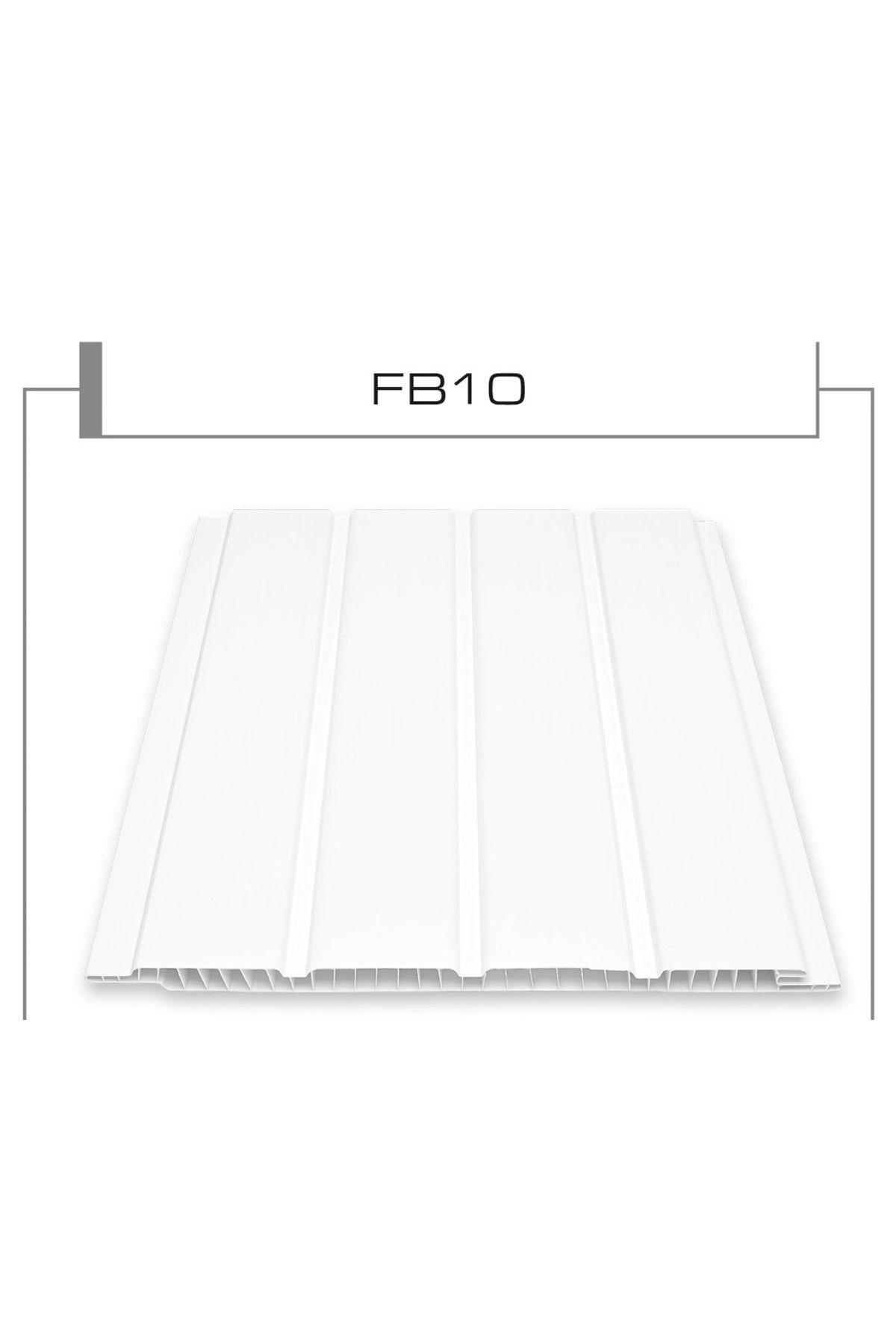 Flaş Group Pvc Tavanlık Plastik Tavan Ve Duvar Lambri Beyaz Fugalı Lambri 200cm