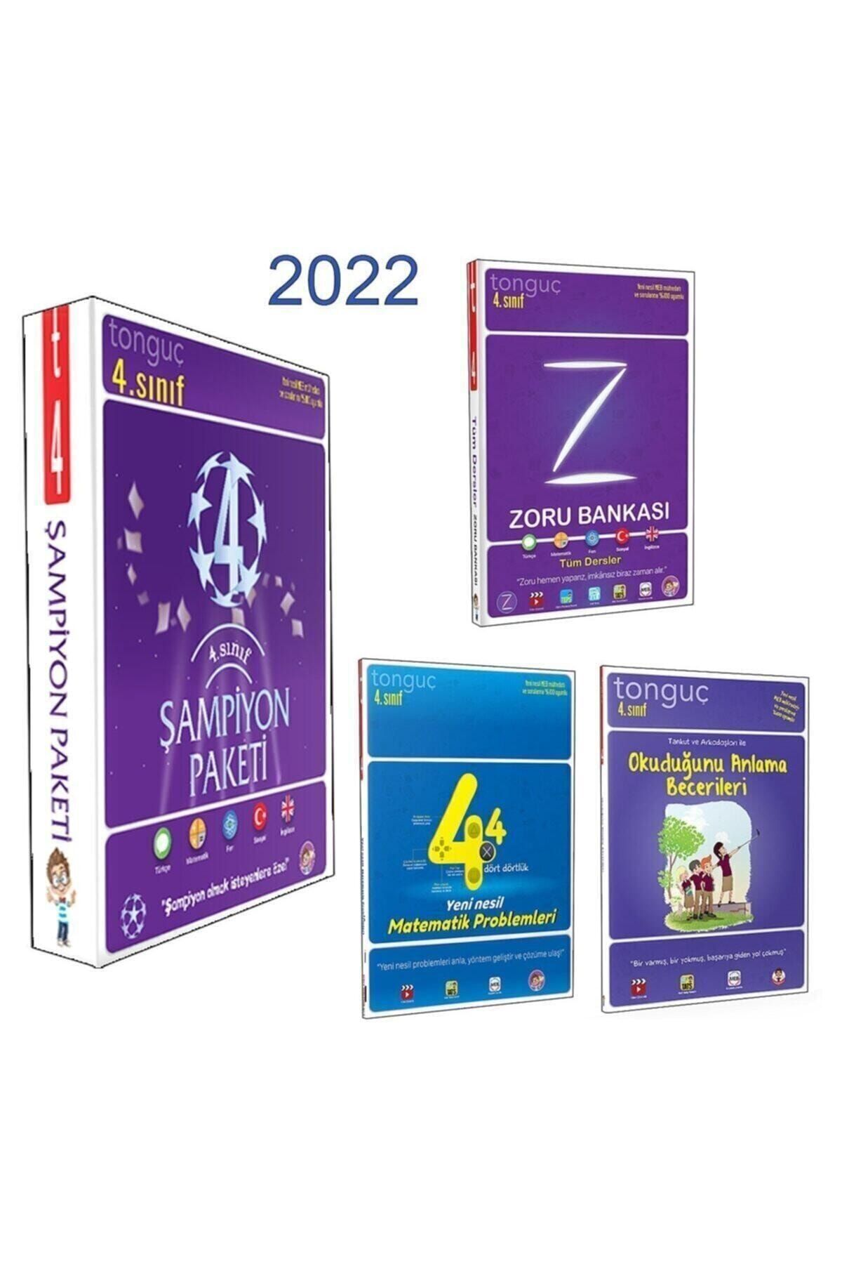 Tonguç Akademi Tonguç 4. Sınıf Şampiyon Paketi / 3 Kitap 2022