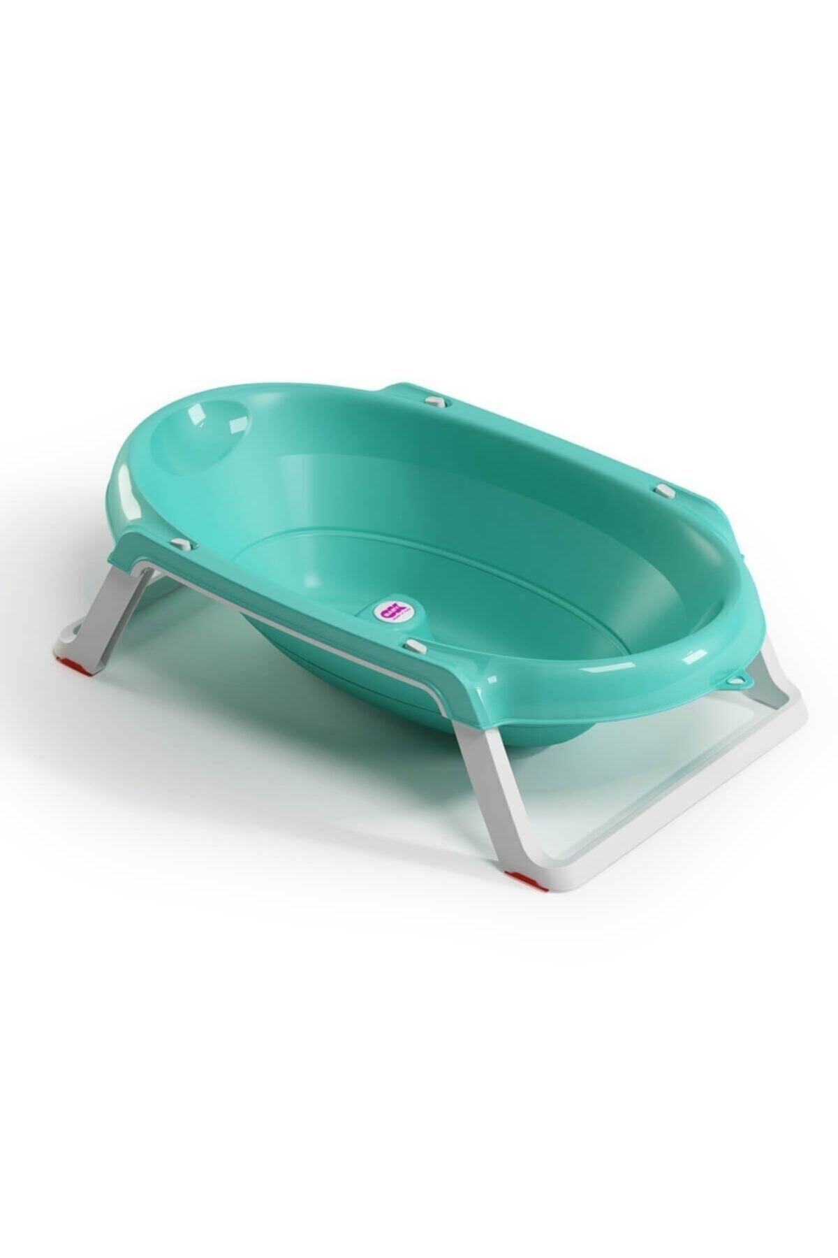 lissehome Okbaby Onda Slim Katlanır Bebek Küveti / Turkuaz