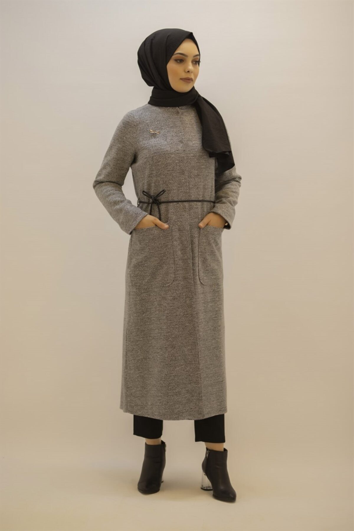 Armine Trend Hırka Gri 21kt513-3