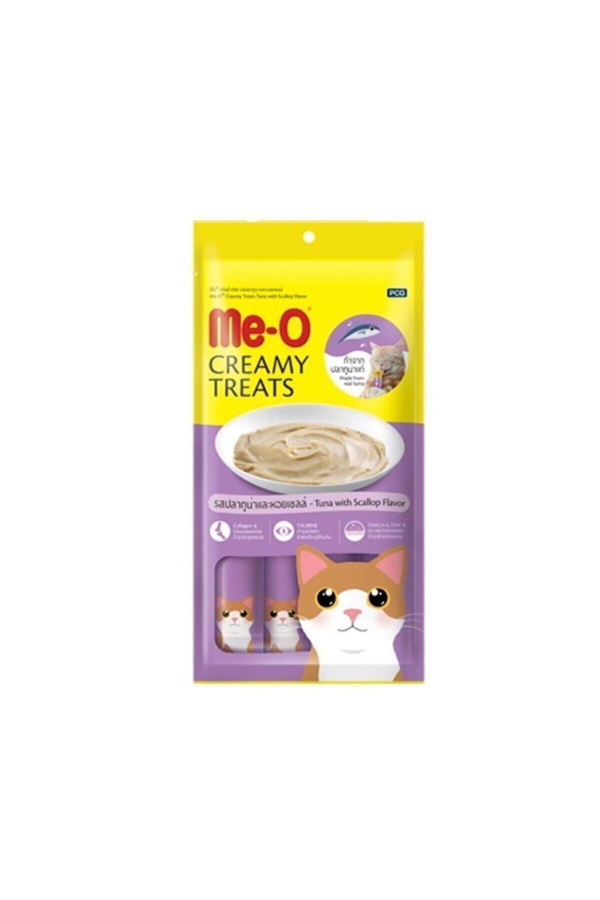 Meo Delite Me-o Creamy Deniz Tarağı ve Ton Balığı Kedi Ödülü 4x15 gr