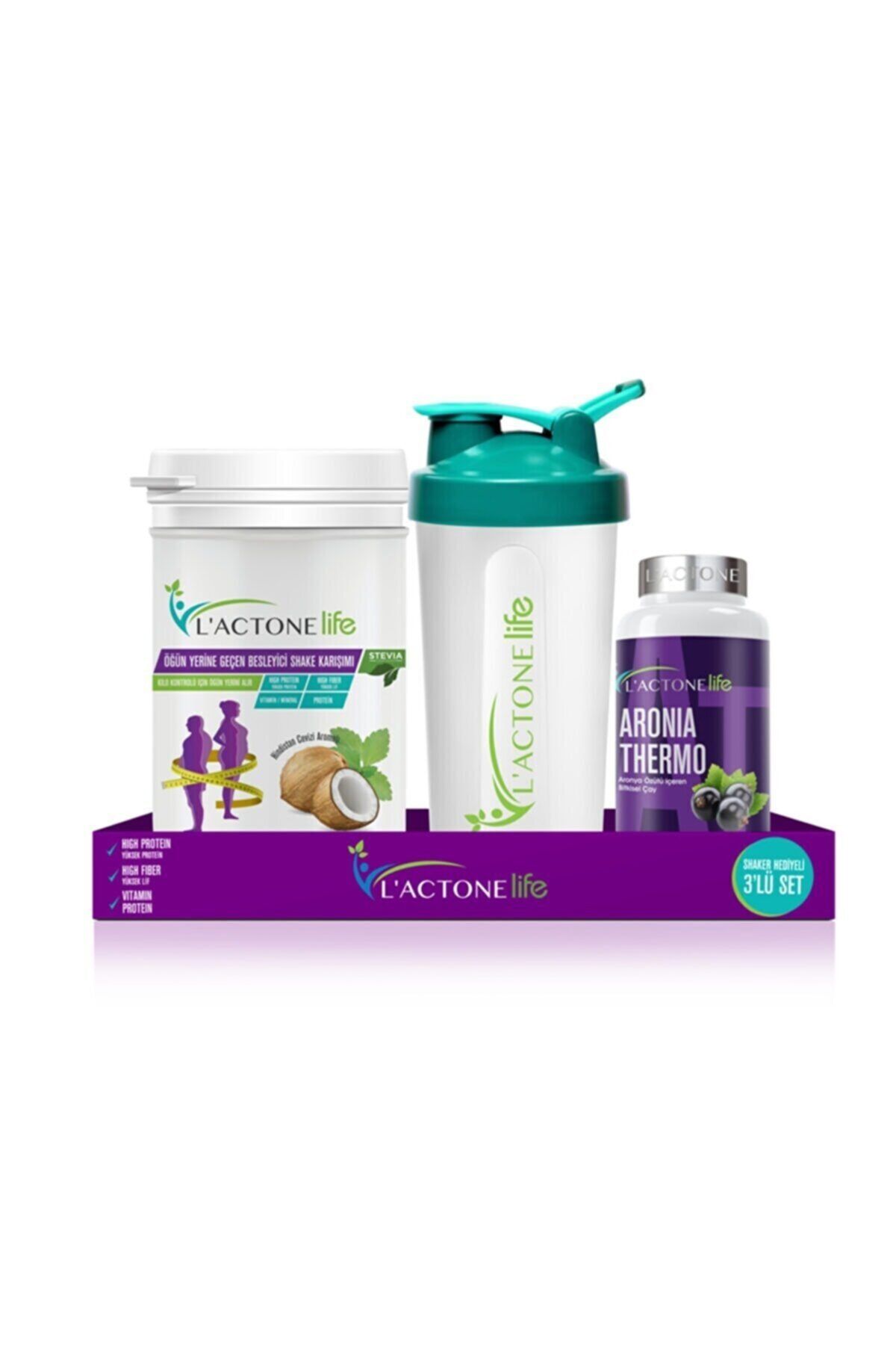 L'ACTONE Life Besleyici Set Shake Karışım Thermo Çay Shaker