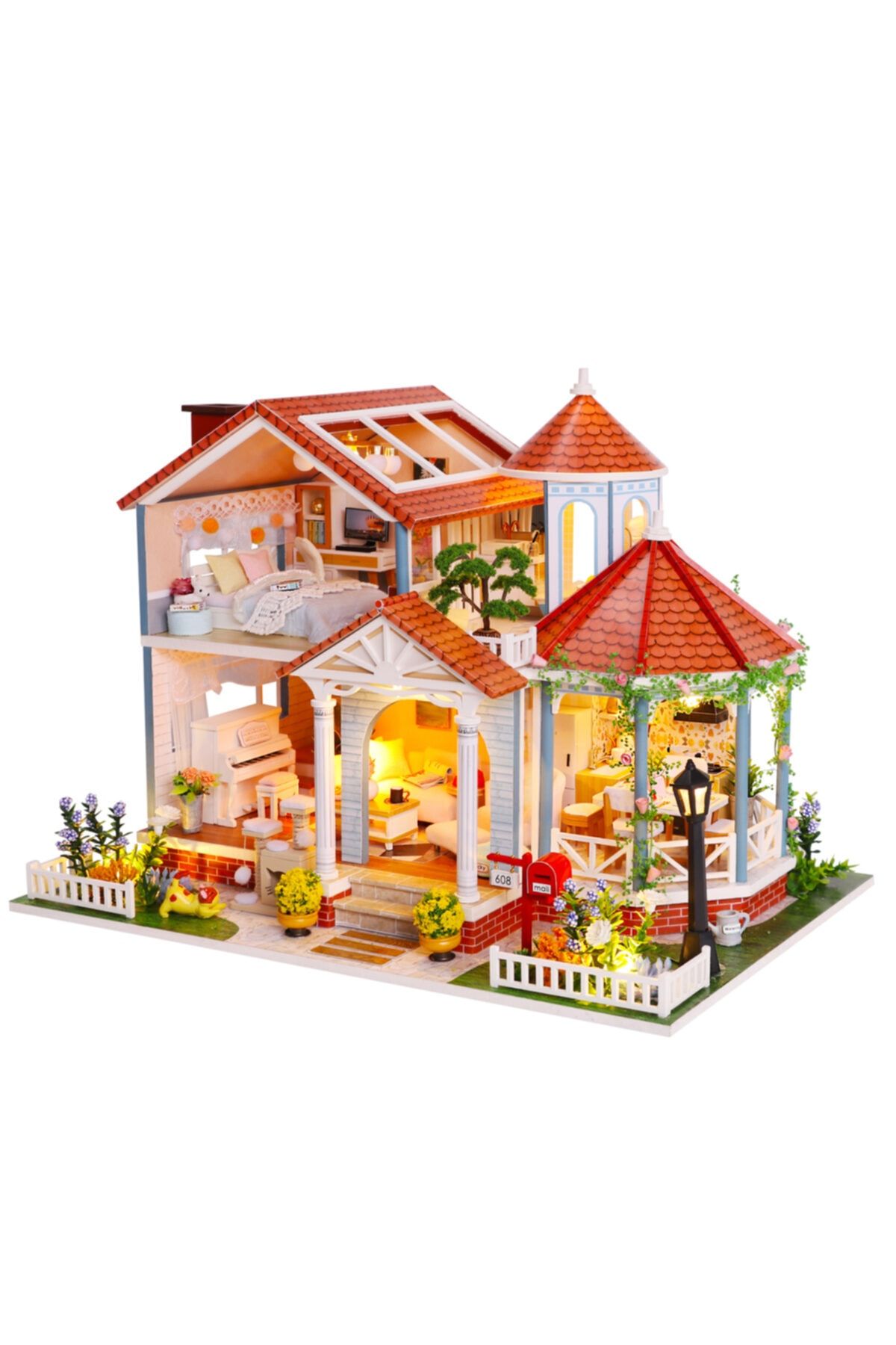 minyatür evim Kendin Yap Minyatür Ev - Puzzle Maket Ev - Coloured Glaze Time