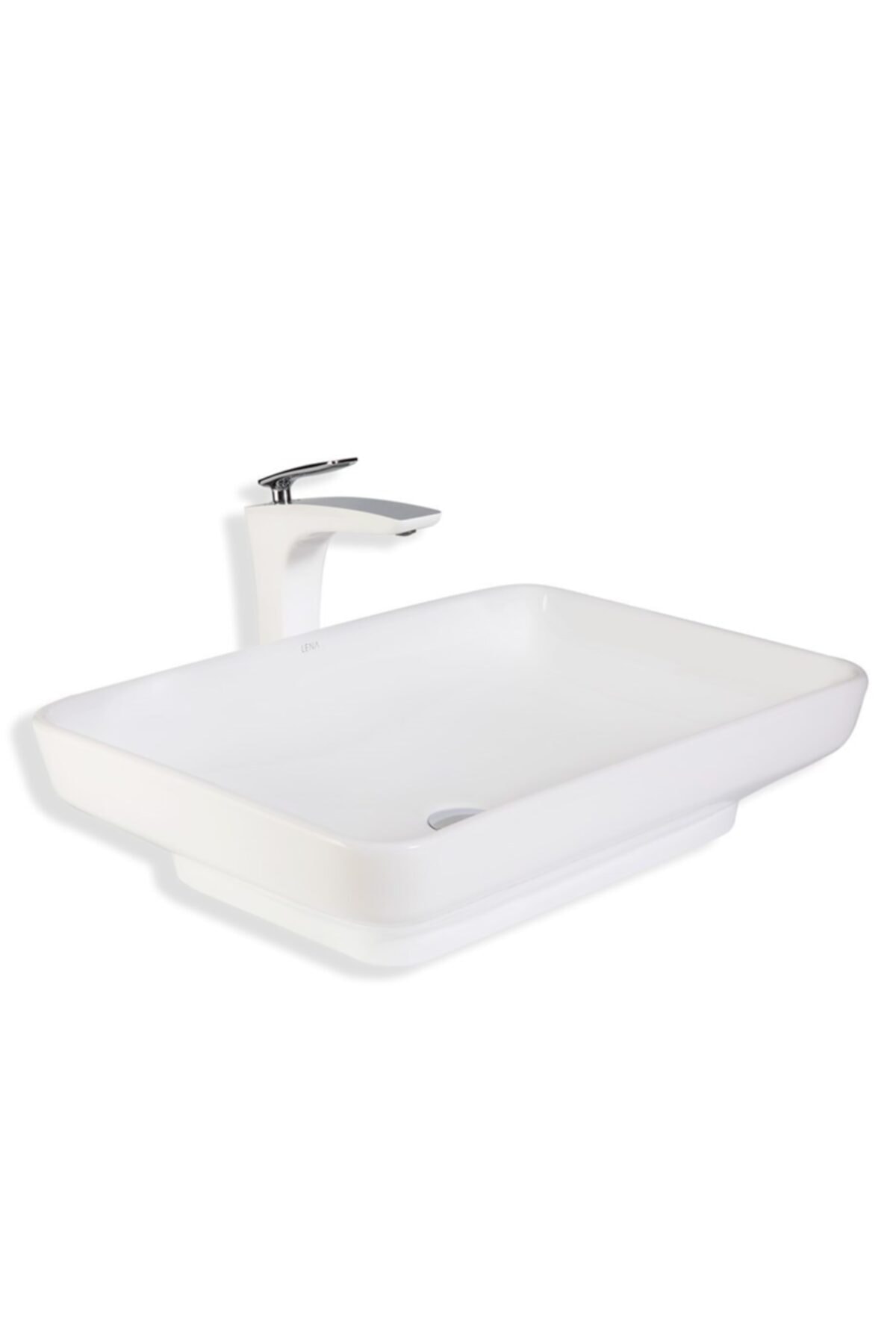 LENA Eva Banyo E-4418 Tezgah Üstü Porselen Lavabo