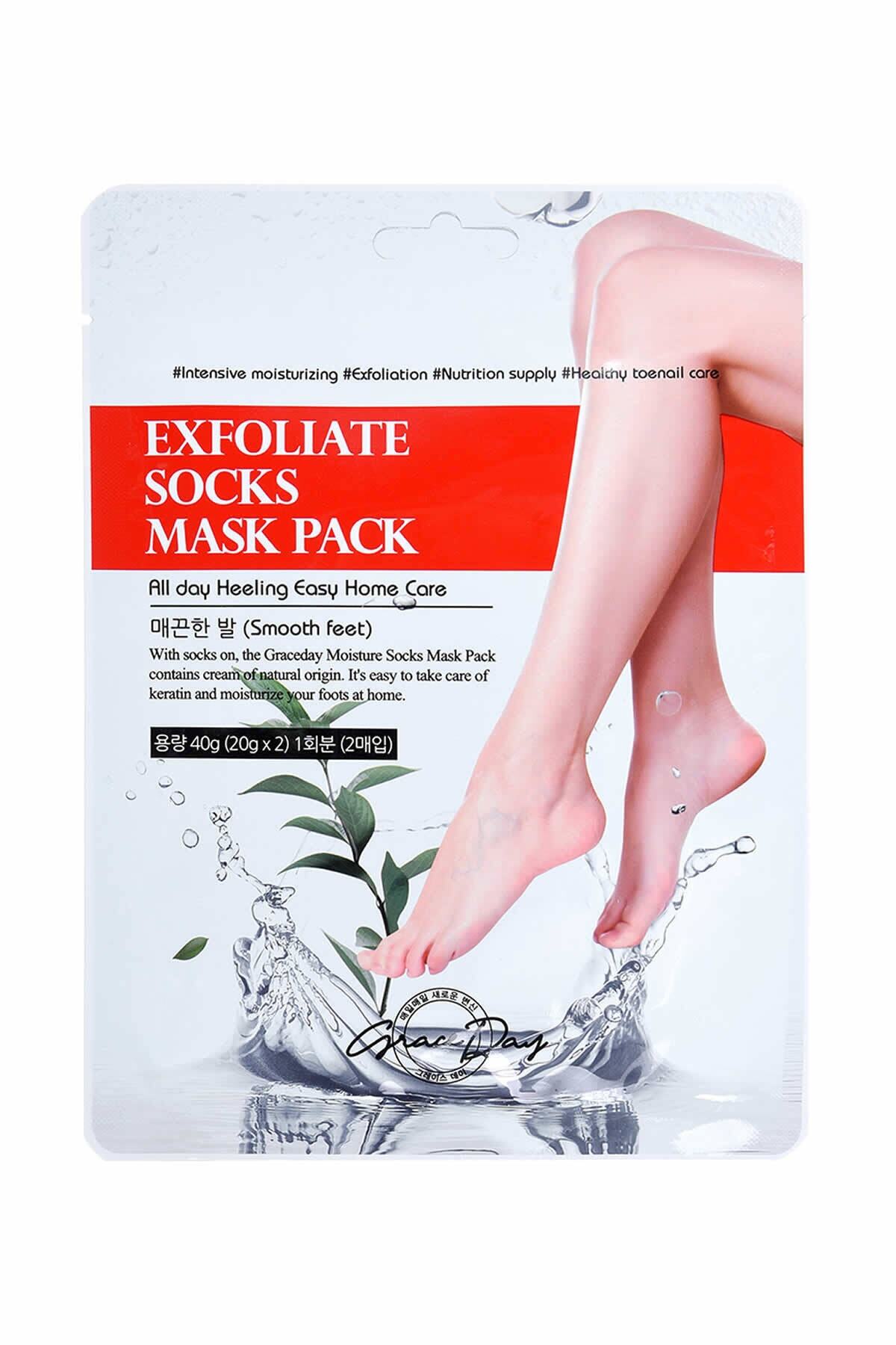 Grace Day Nemlendirici Ayak Maskesi Exfoliate Sock Mask Pack Smooth Feet