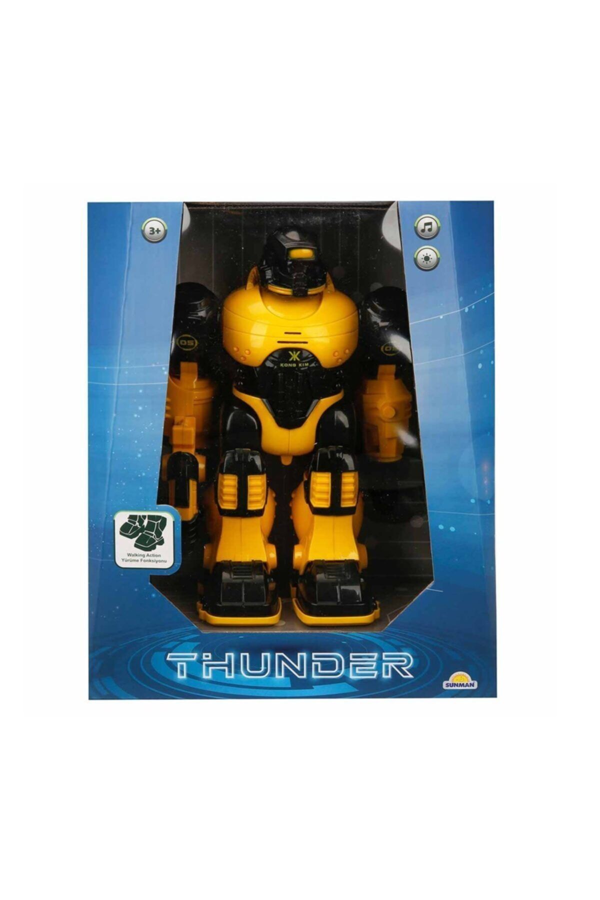 Sunman 2388 , Thunderbolt Sesli Ve Işıklı Robot 25 Cm
