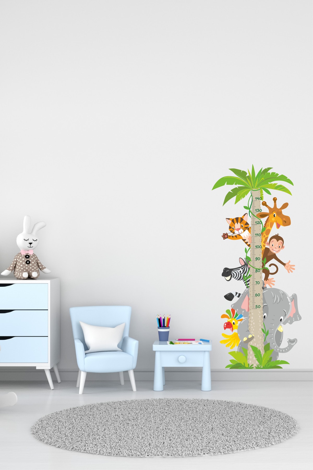 efekt reklam Sevimli Dostlar Boy Cetveli Çocuk Odası Duvar Sticker