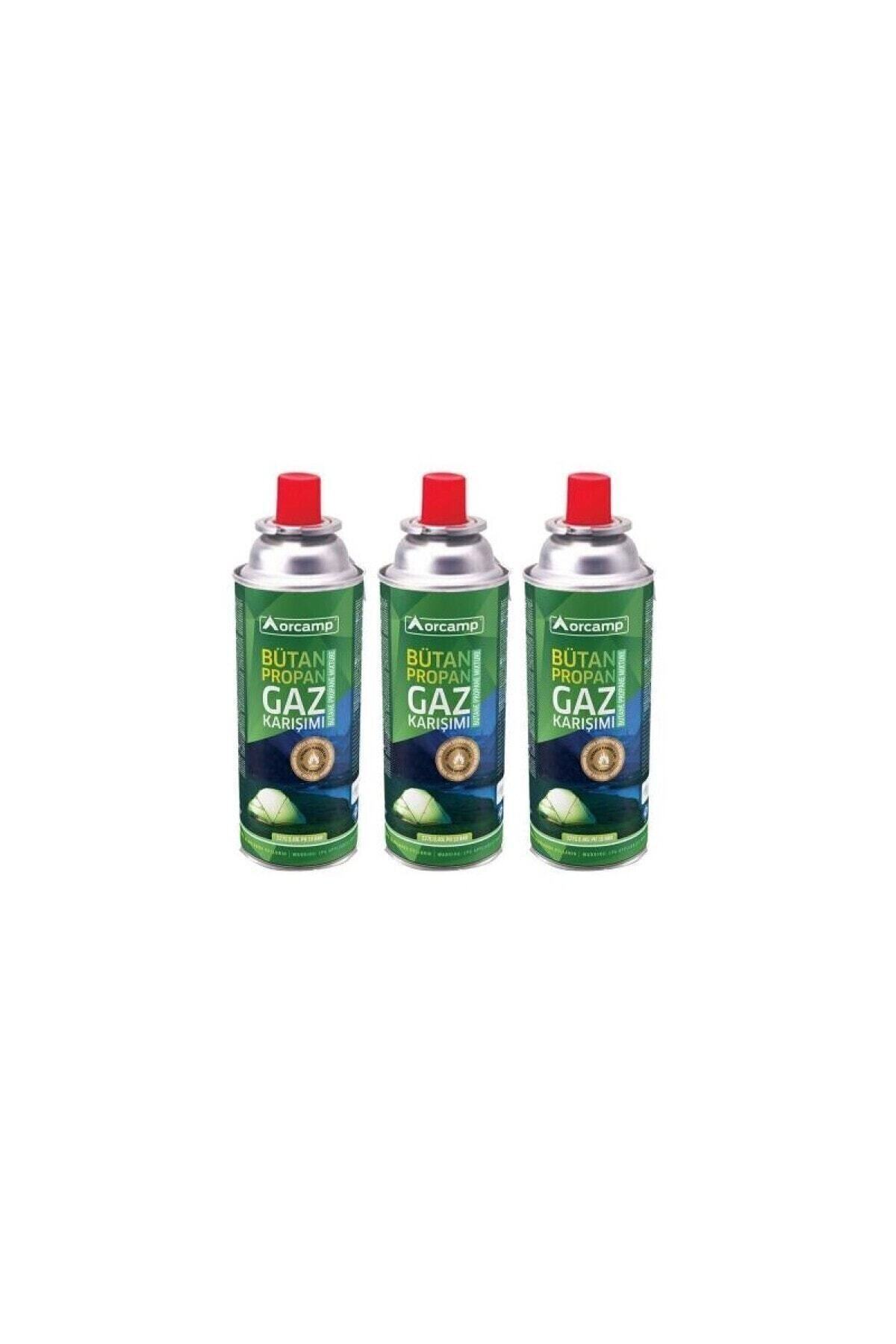 Green Orgaz & Orcamp 227gr Gaz Kartuşu Kamp Ocak Kartuş 3 Adet