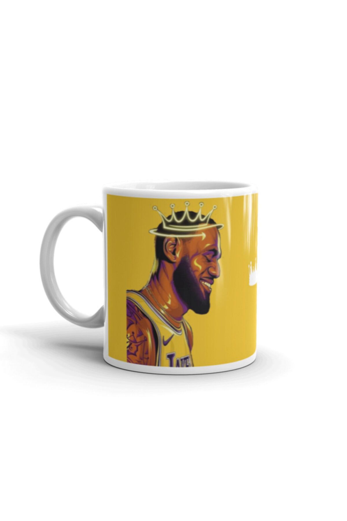 Renkli Vagon Lebron James Baskılı Porselen Kupa Bardak