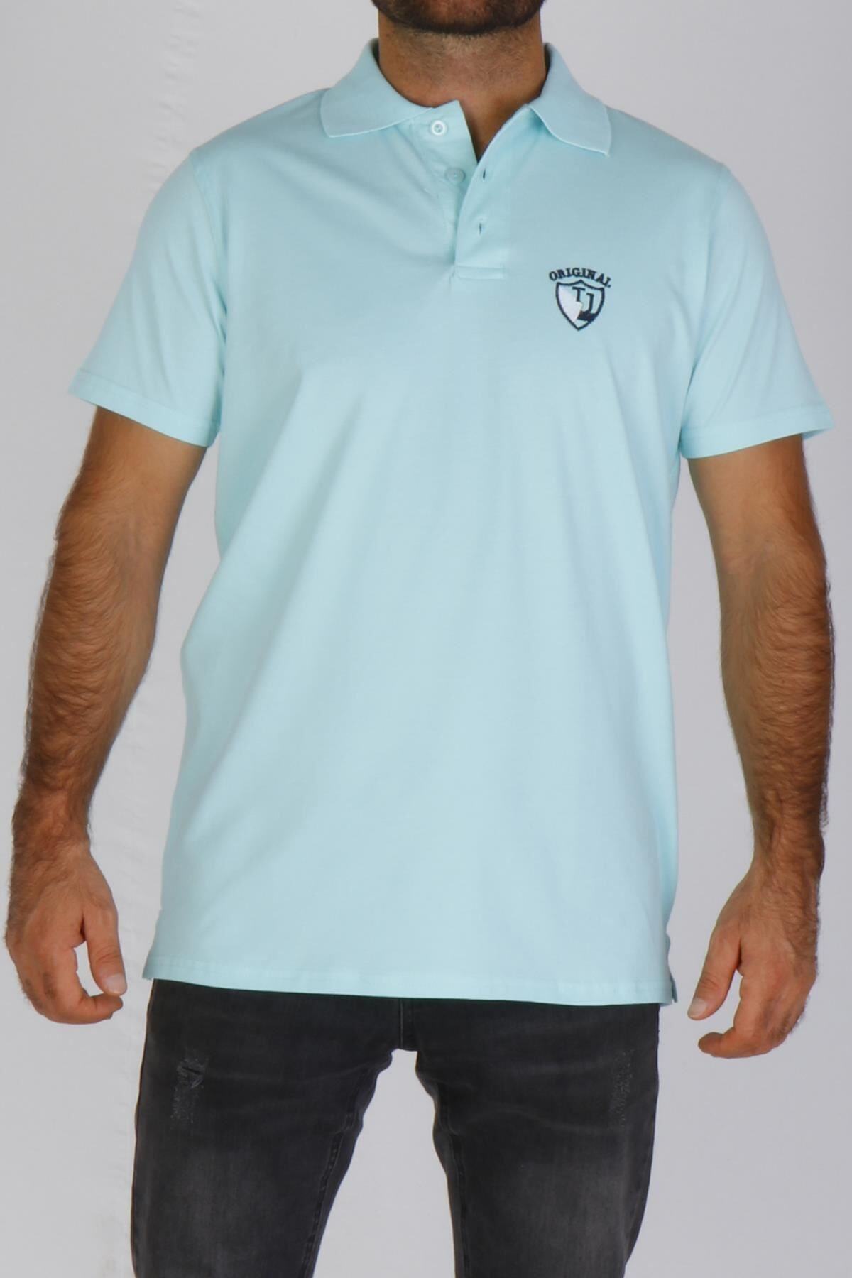 Tom John Yeşil Erkek Polo Yaka Kısa Kollu T-shirt