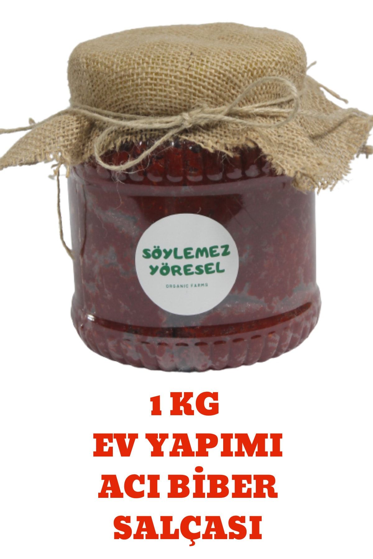 Söylemez Yöresel Hatay Yöresi Ev Yapımı Acı Biber Salçası 1 Kg