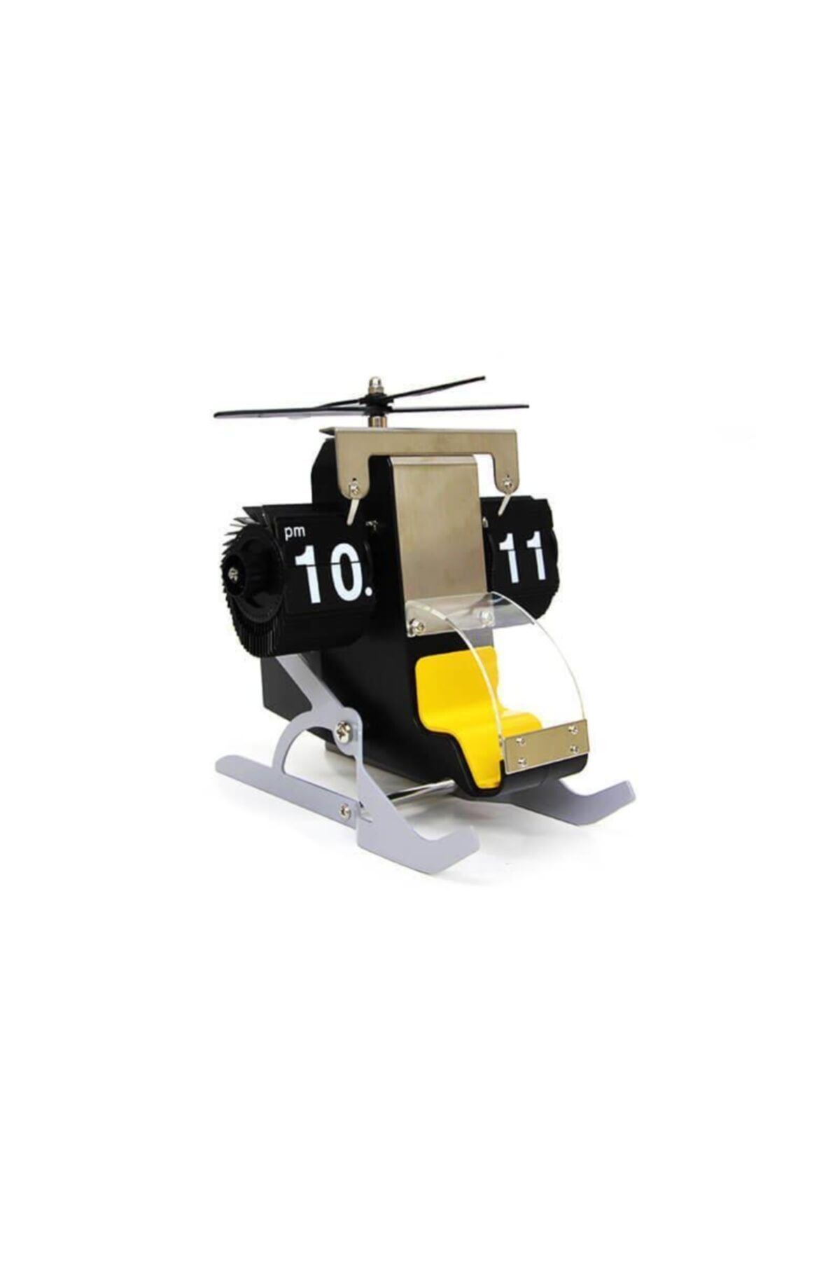 LEONSHOP Saat Flip Helicopter Masa Saati Helikopter Model Hediyelik