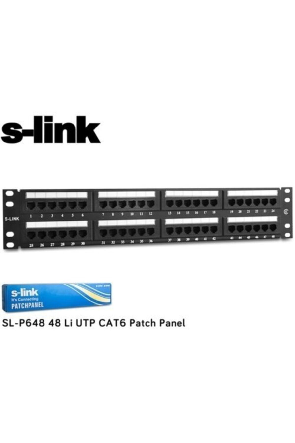 SLINK Sl-p648 48 Li Utp Cat6 Patch Panel