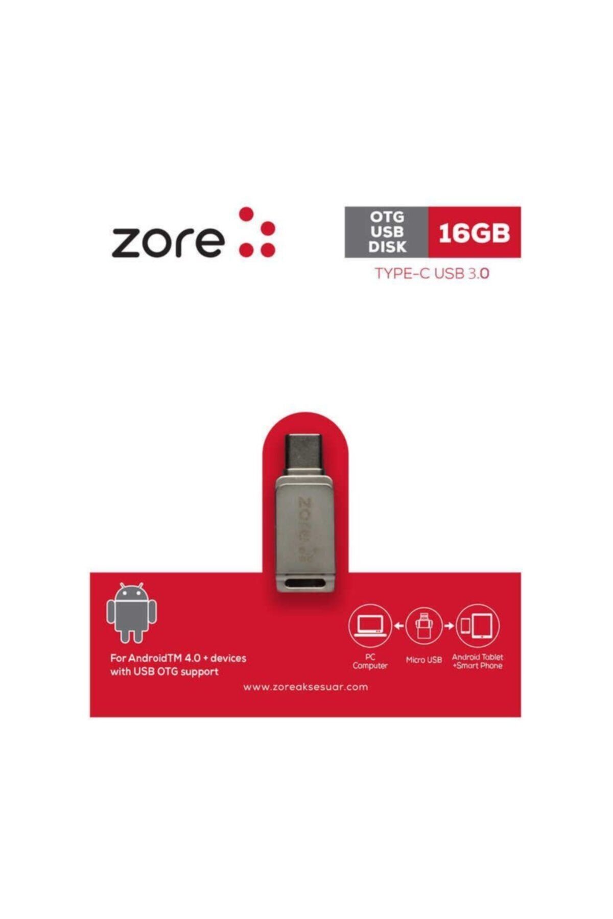 zore 3.0 Type-c Metal Otg 16 Gb