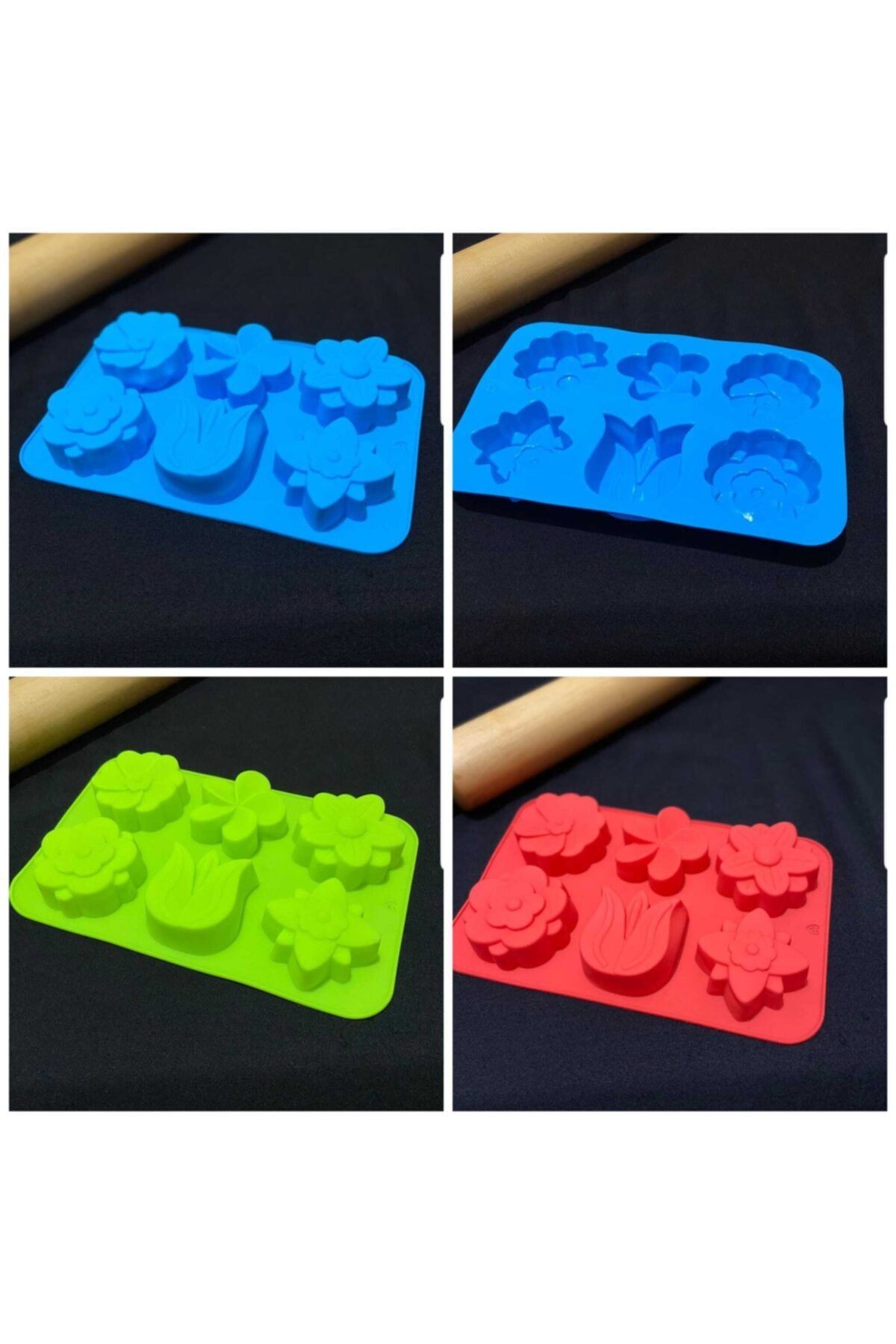 Velina Home Silikon Kek Kalıbı Cupcake Kalıbı 6'lı
