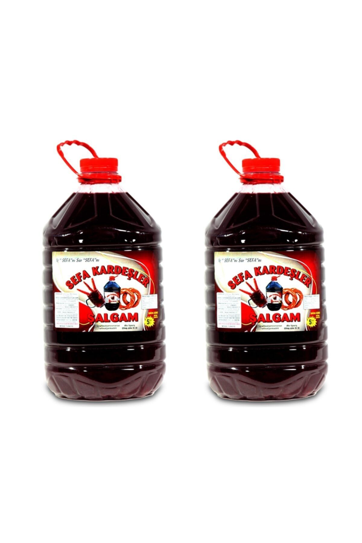 SEFA KARDEŞLER Şalgam Suyu 5 Lt Acısız (kolide 2 Adet)