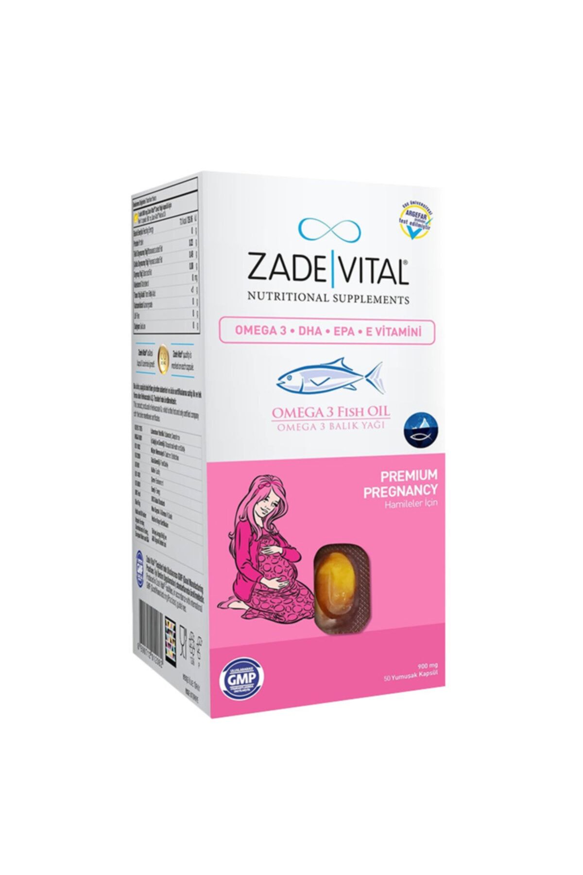 Zade Vital Omega 3 Fish Oil Takviye Edici Gıda 50 Kapsül