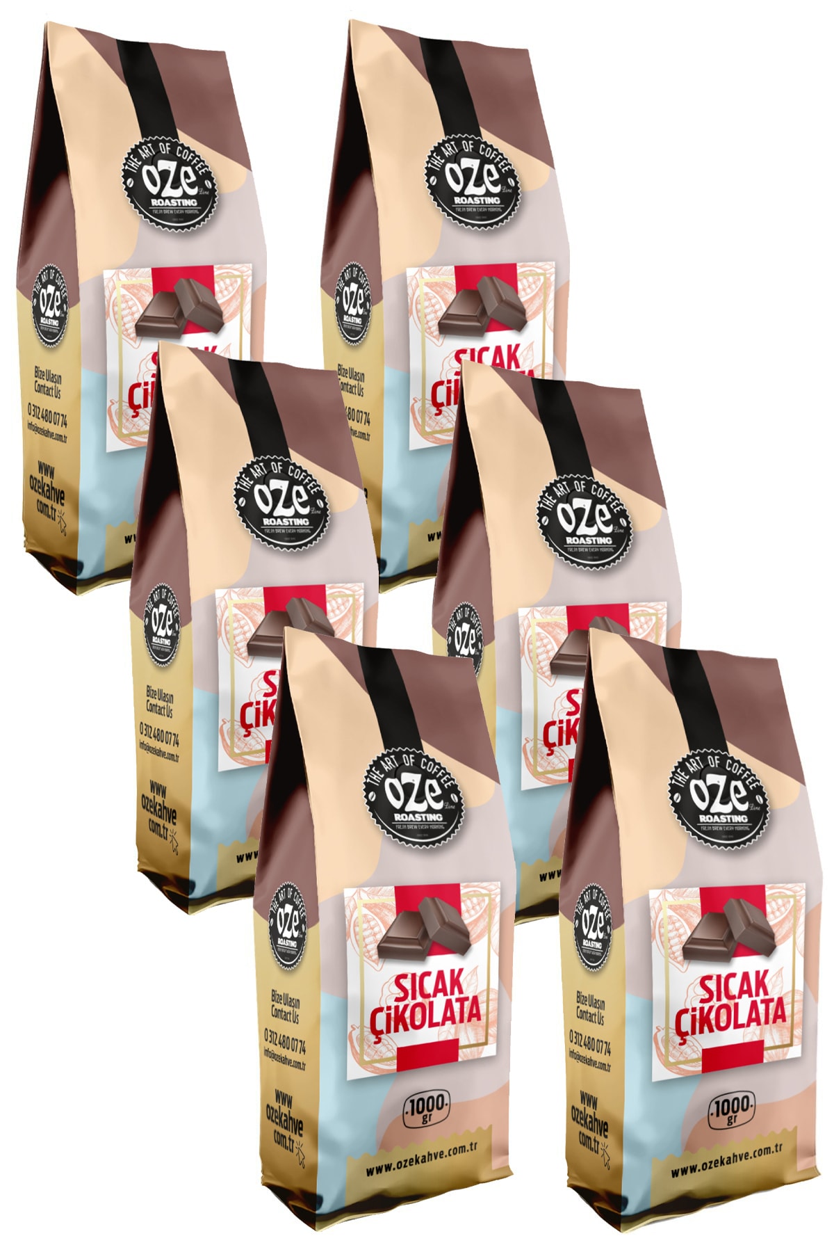 OZE KAHVE Sıcak Çikolata Tozu 1000 X6 gr