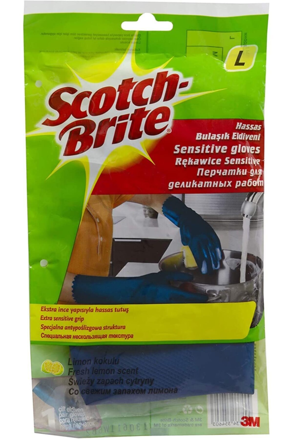 Scotch Brite Hassas Eldiven L Beden