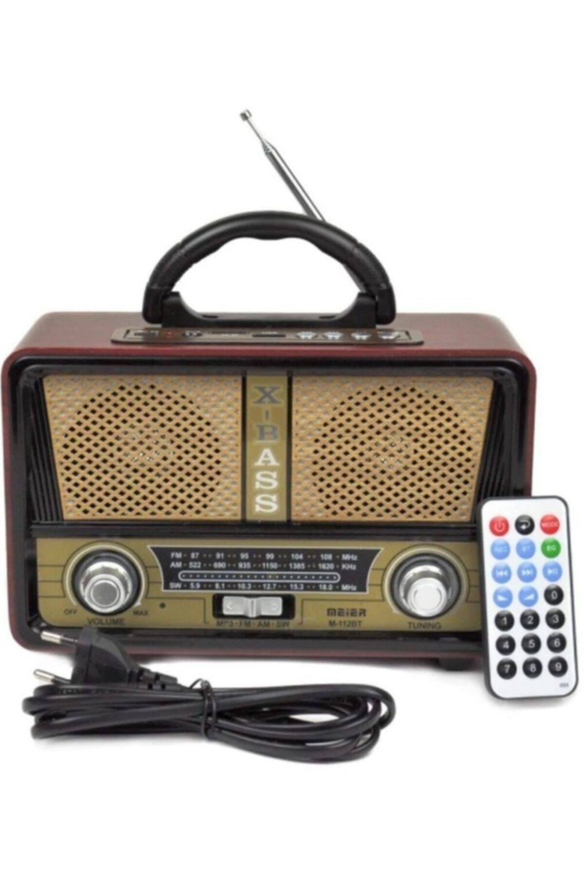 Meier M-112bt Şarjlı Nostaljik Bluetooth Fm Radyo Usb/sd/mp3