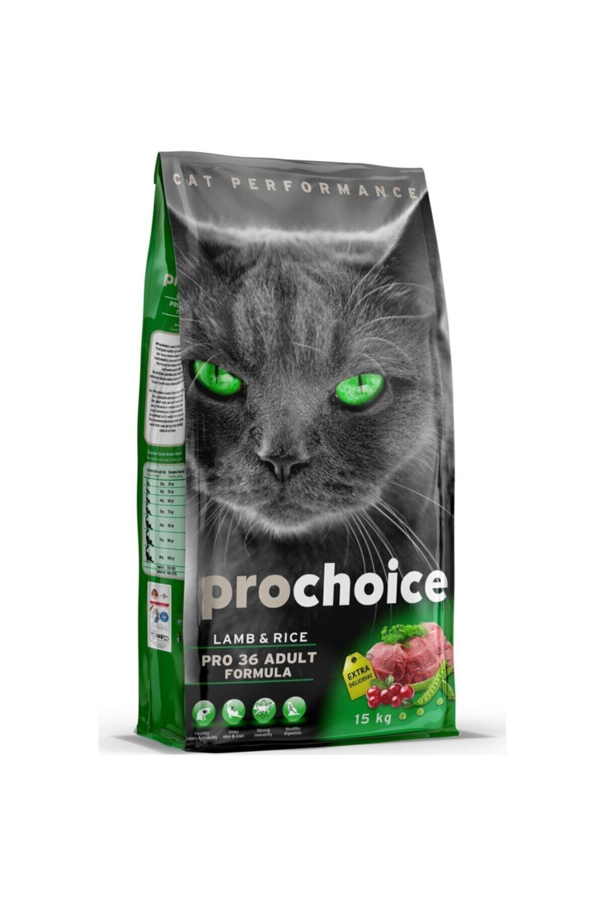 ProChoice Cat Pro 36 Kuzulu ve Pirinçli Yetişkin Kedi Maması 15 kg