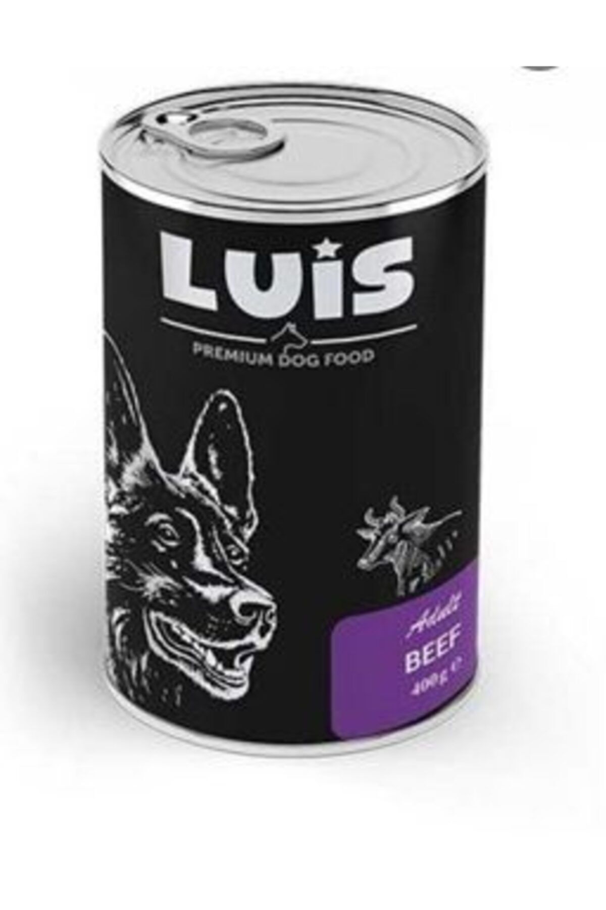 Luis Sığır Parçacıklı Konserve Yetişkin Köpek Maması 400gr