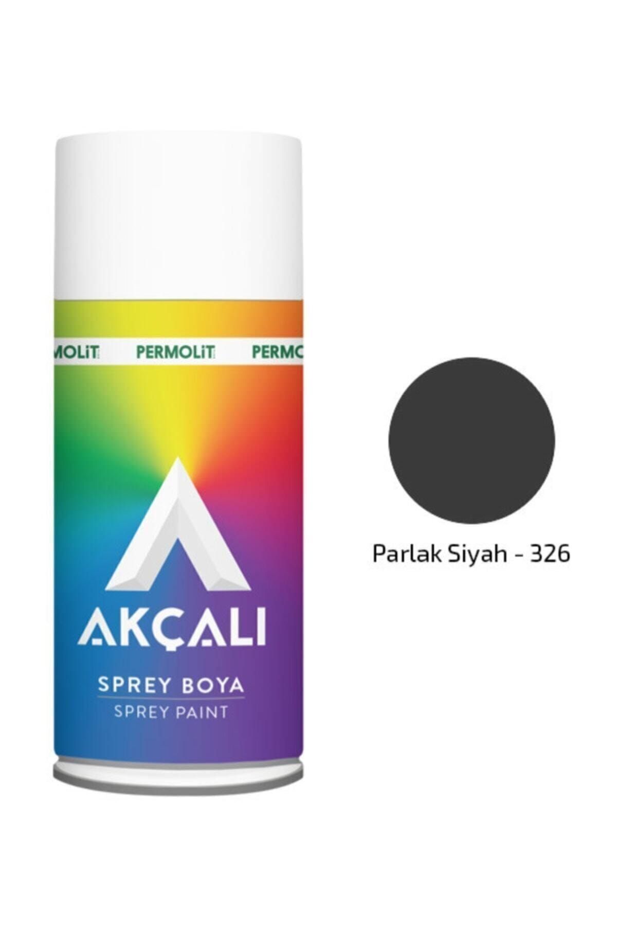 Akçalı 326 400 Ml Parlak Siyah Sprey Boya