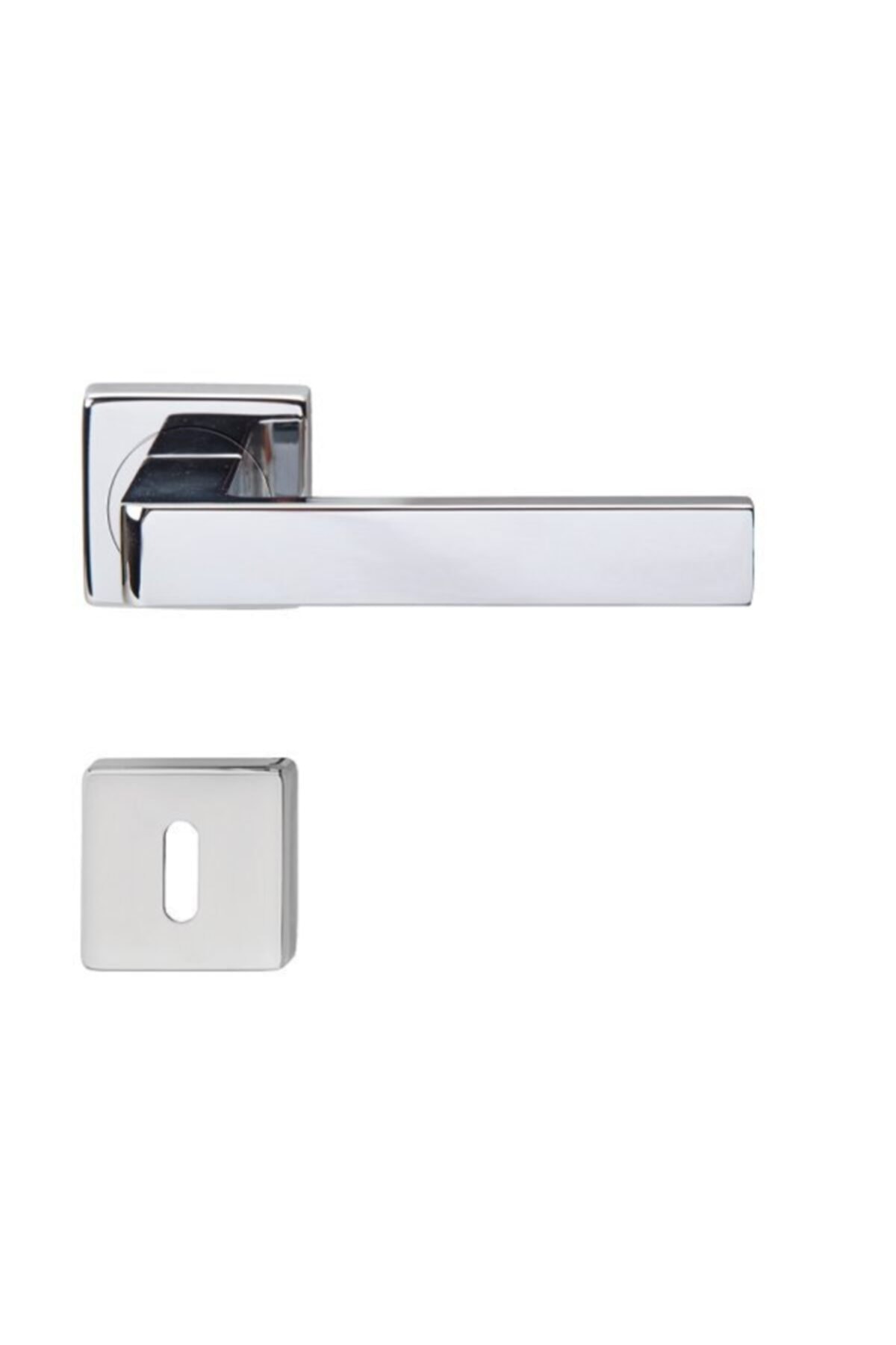 Hafele Profit Oda Kapı Kolu Seti, Parlak Krom Renk