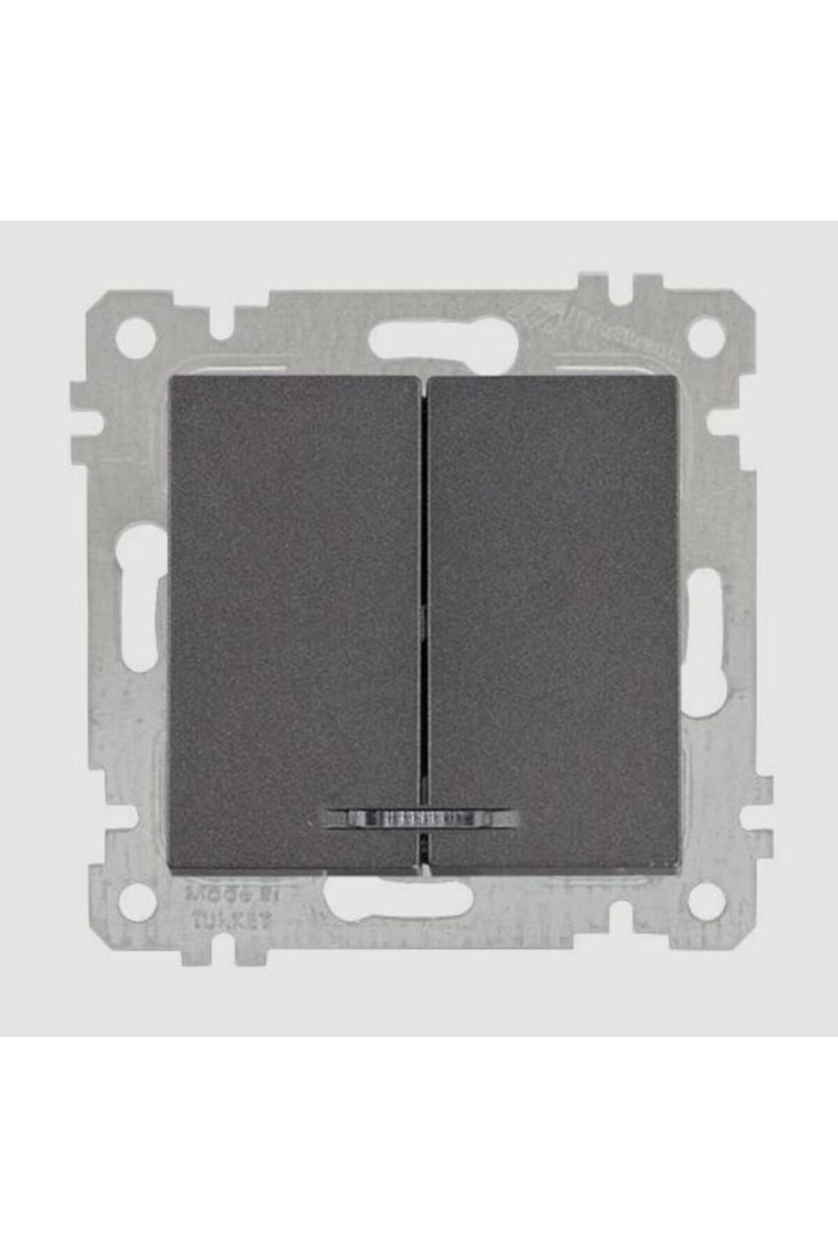 Mutlusan Rita Mek+tuş Işıklı Komütatör (vidalı) Siyah