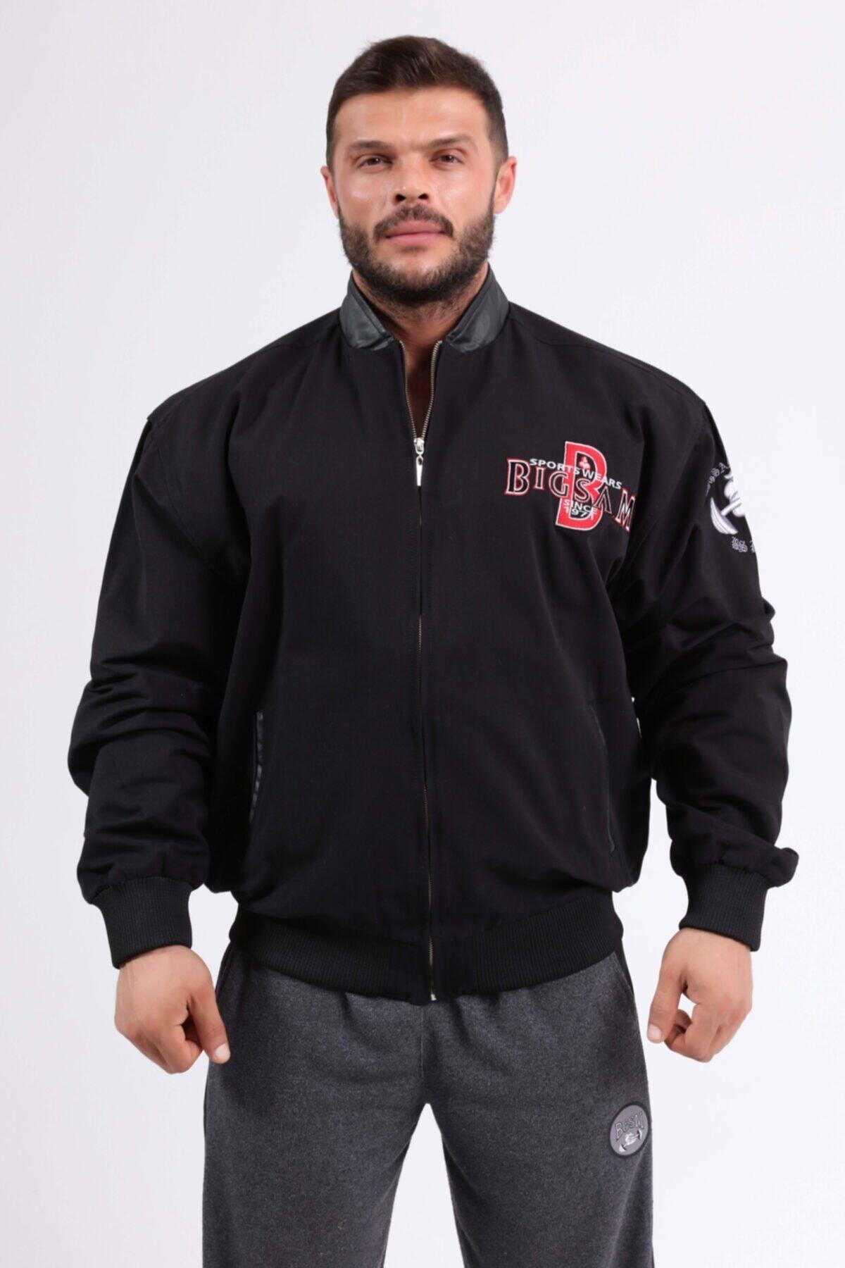 Big Sam Deri Yaka Spor Ceket Pilot Kesim 4007