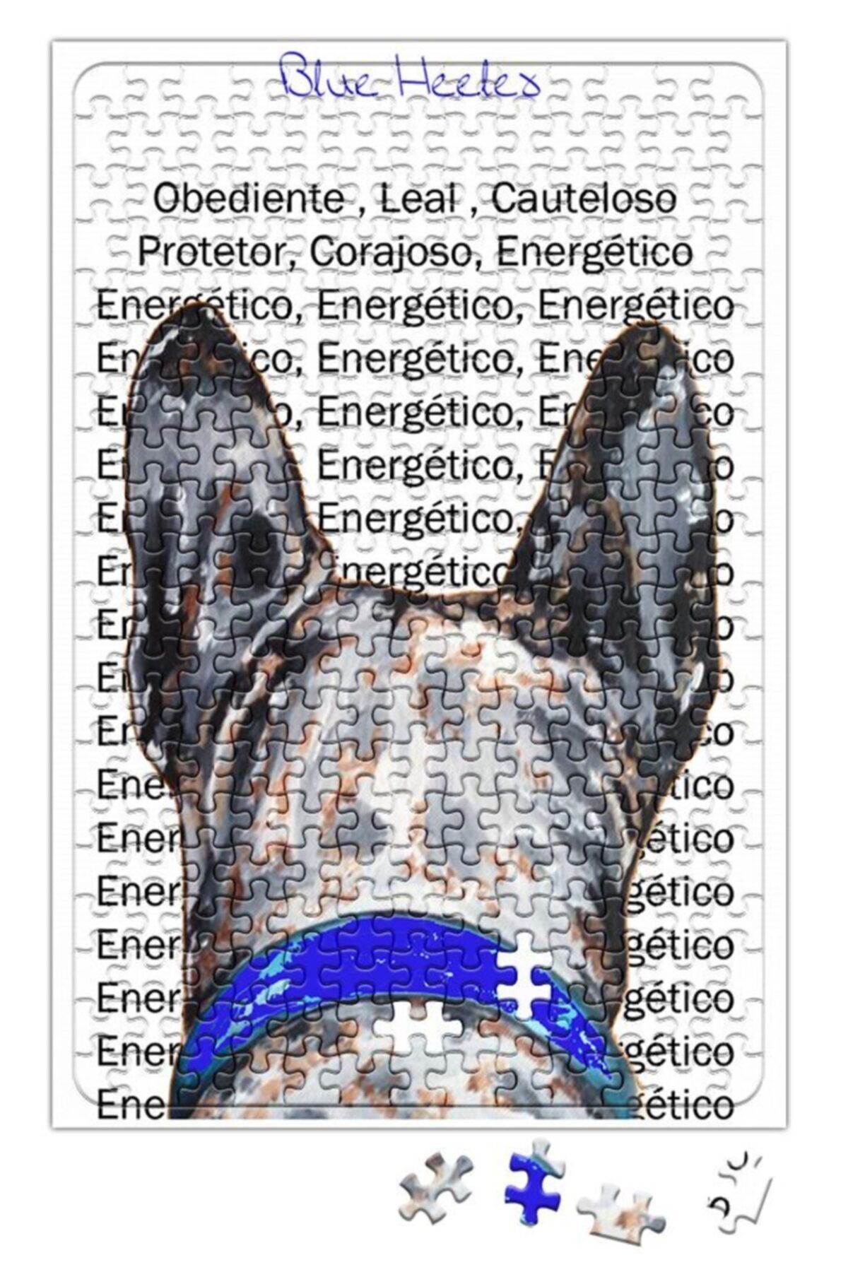 Bask D kkan Blue Heeler Pug Dog Puzzle 240 Piece Jigsaw Trendyol