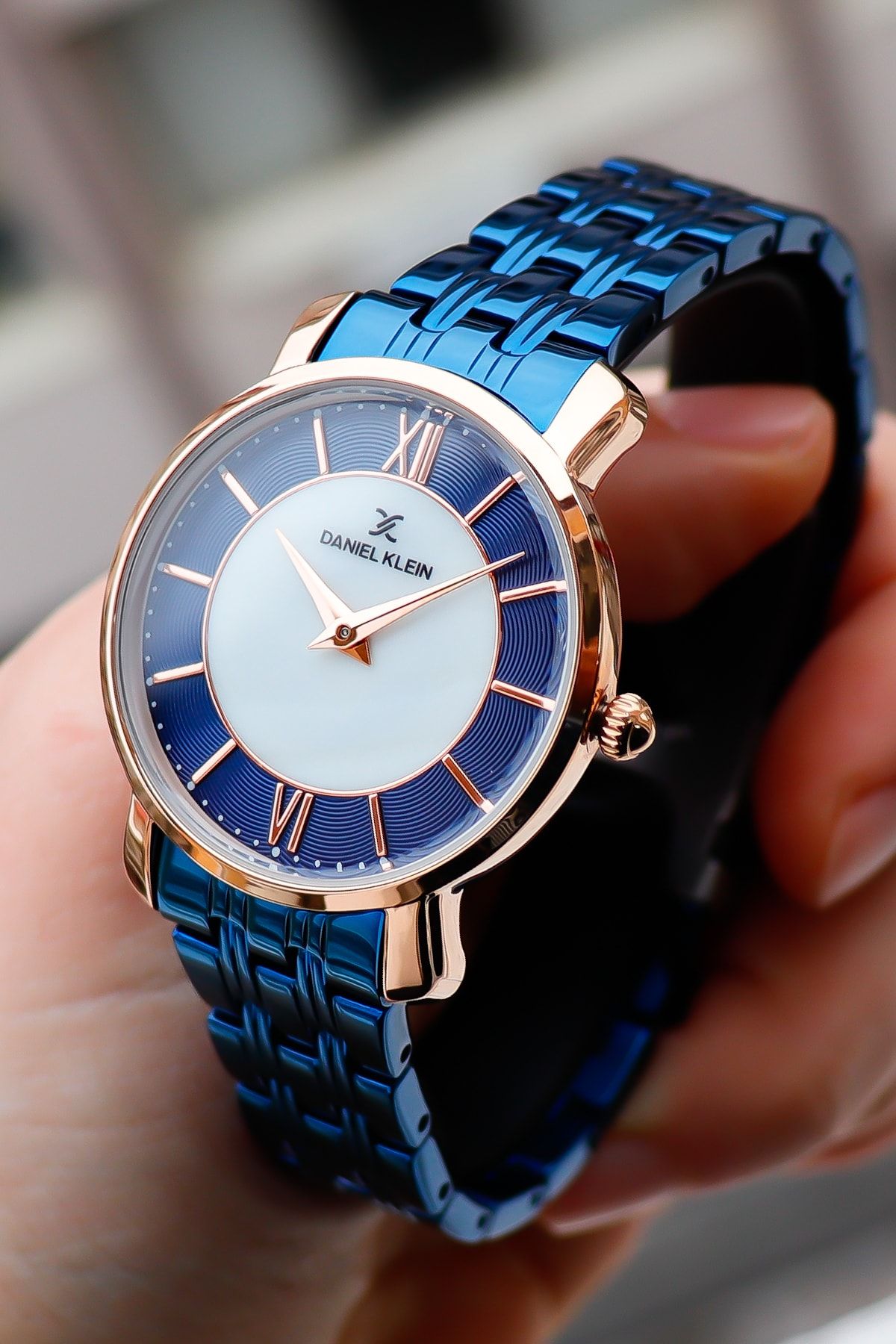 Daniel klein navy blue watch hot sale