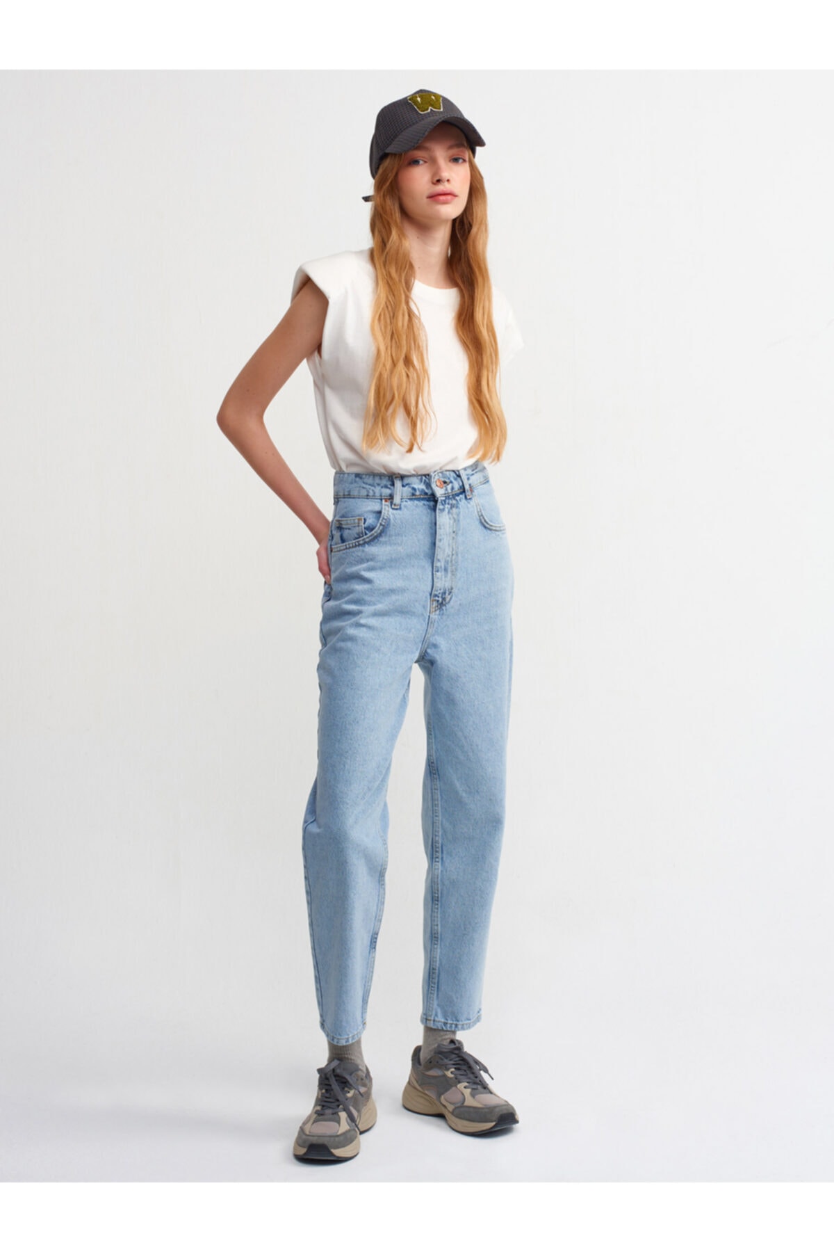Dilvin Jeans - Blue - Mom - Trendyol